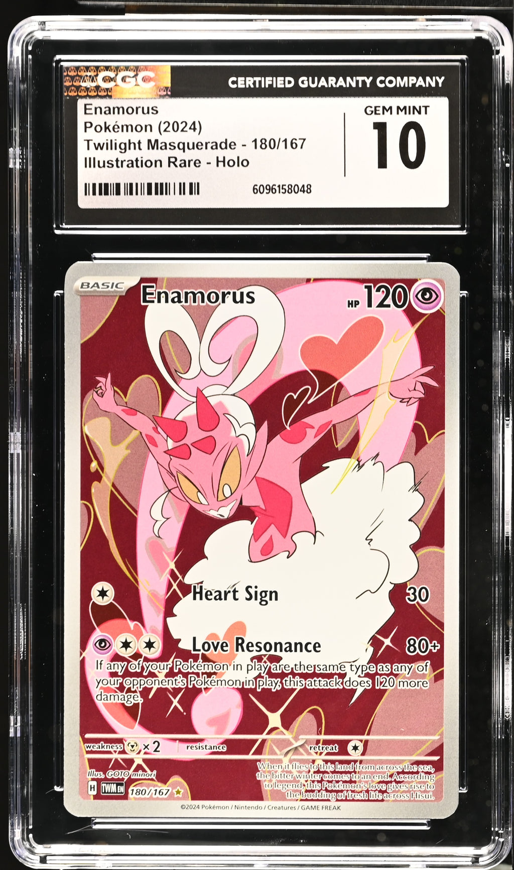 Enamorus Illustration Rare Illustration Rare Twilight Masq. 180/167 NM CGC 10
