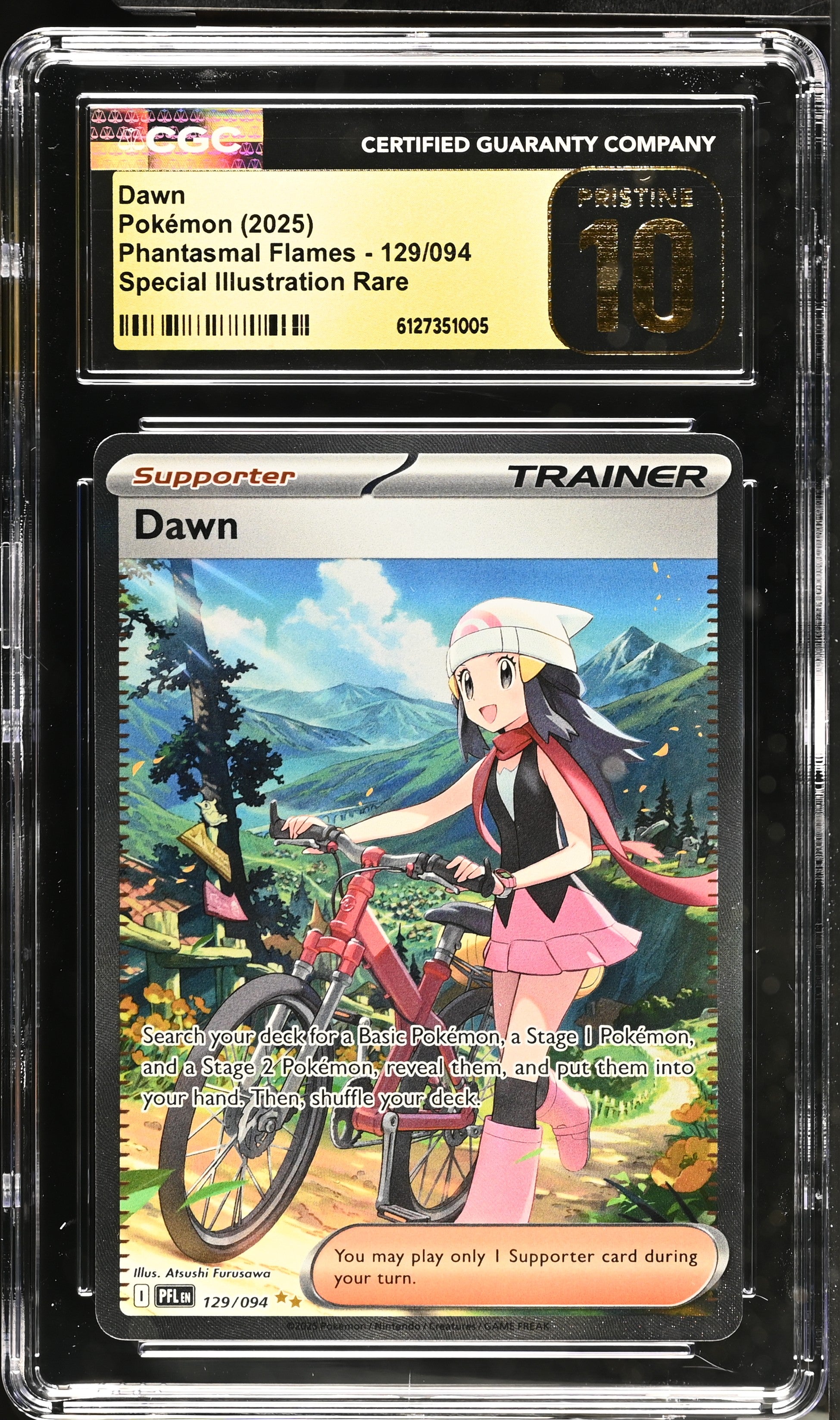 Dawn Special Illustration Rare Phantasmal Flames 129/094 CGC 10