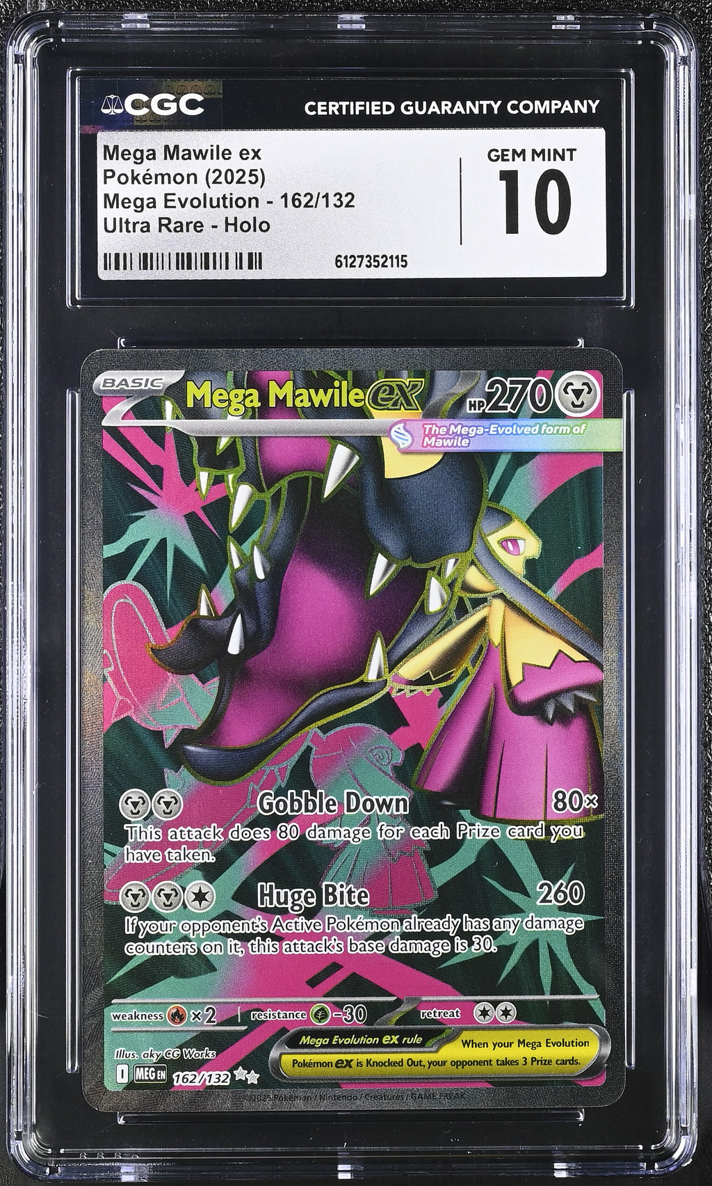 Mega Mawile Ex Ultra Rare Ultra Rare Mega Evolution 162/132 NM CGC 10