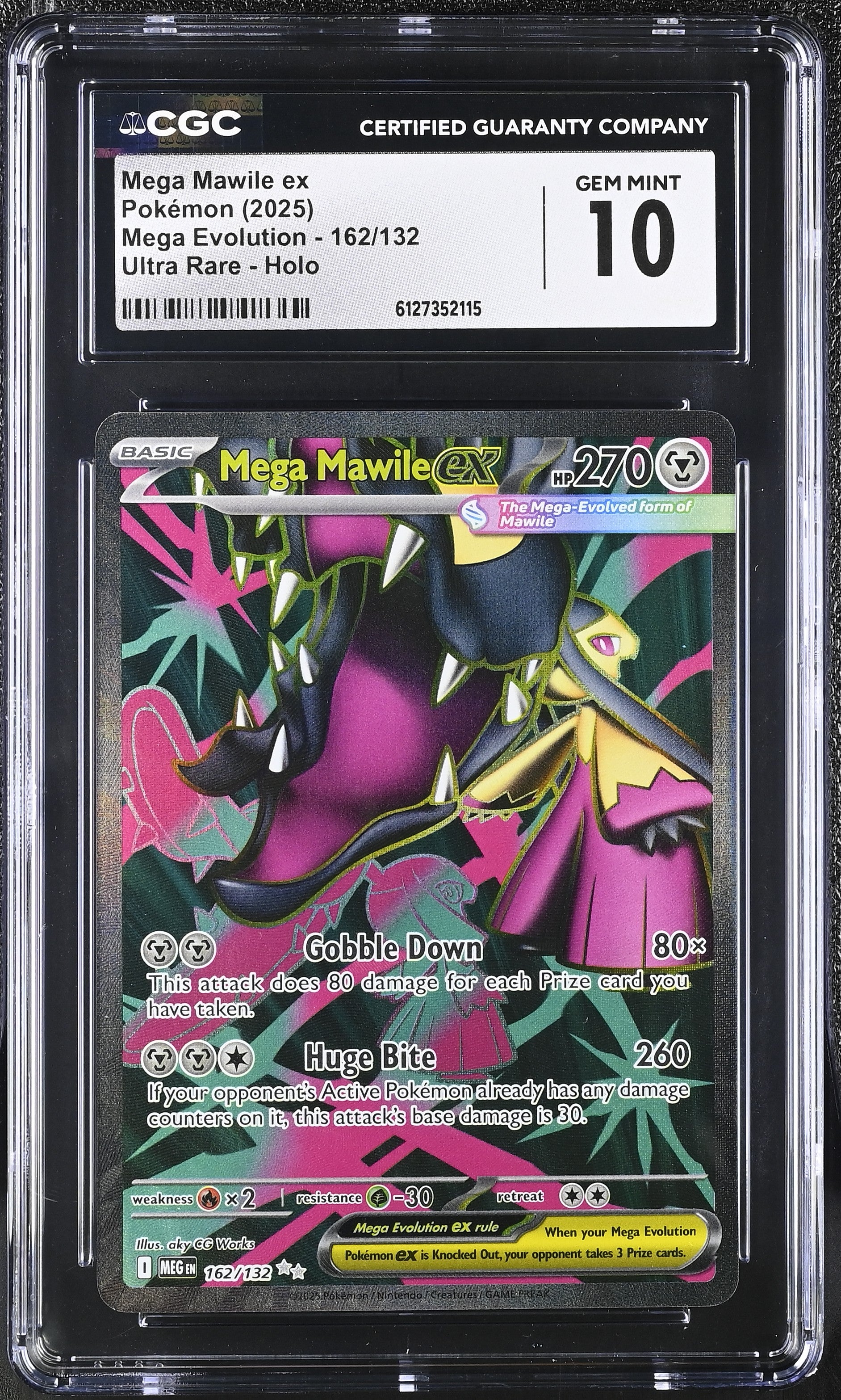 Mega Mawile Ex Ultra Rare Ultra Rare Mega Evolution 162/132 NM CGC 10