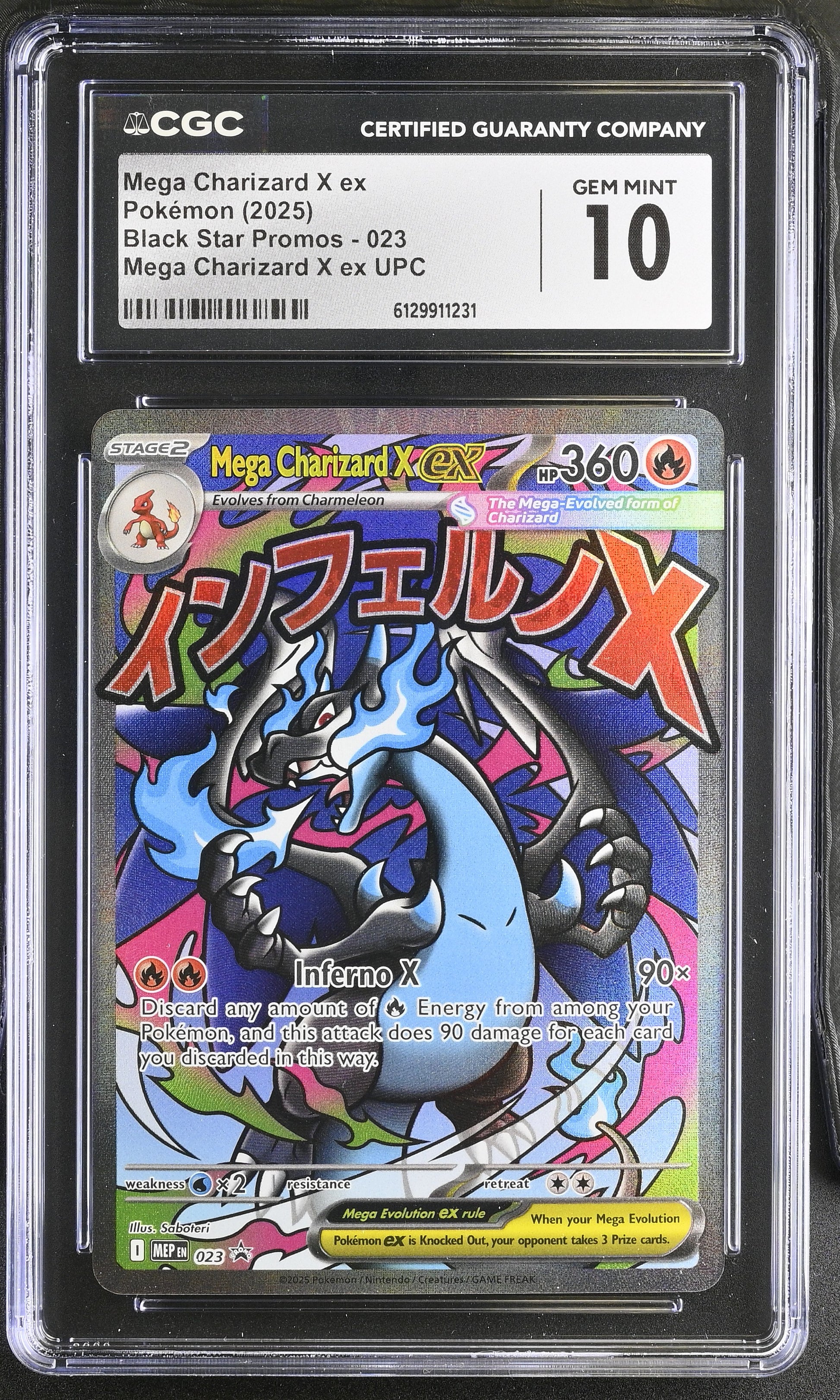 Mega Charizard X Ex Black Star Promos #023 - CGC 10