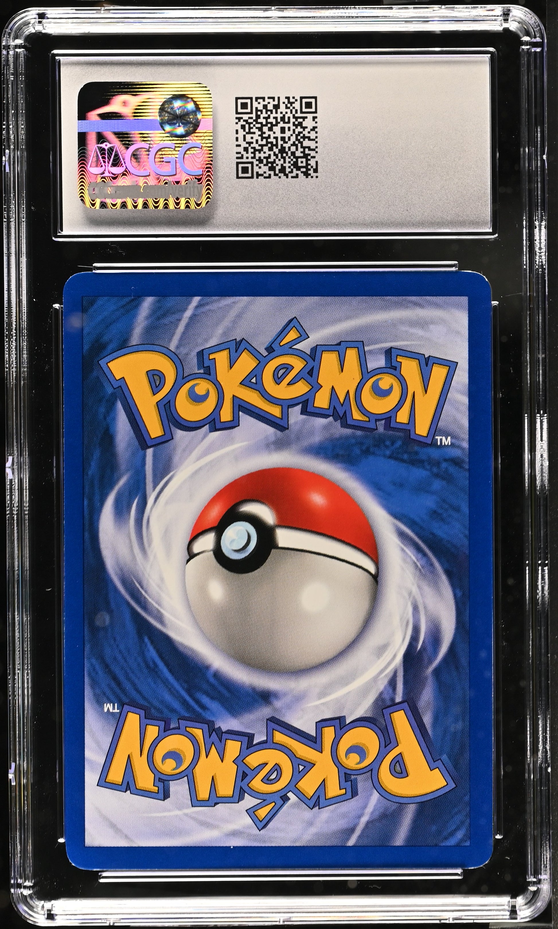 Poliwrath Holo Holo Expedition 24/165 NM CGC 8.5 (Back)
