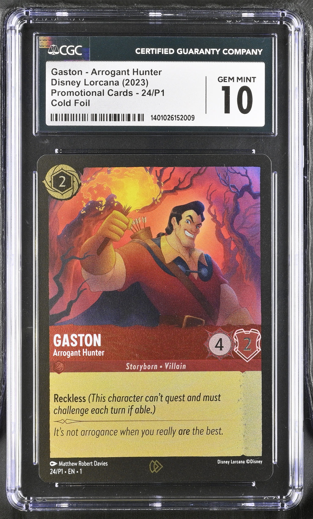 Gaston Cold Foil Cold Foil Promotional Cards 24/P1 NM CGC 10