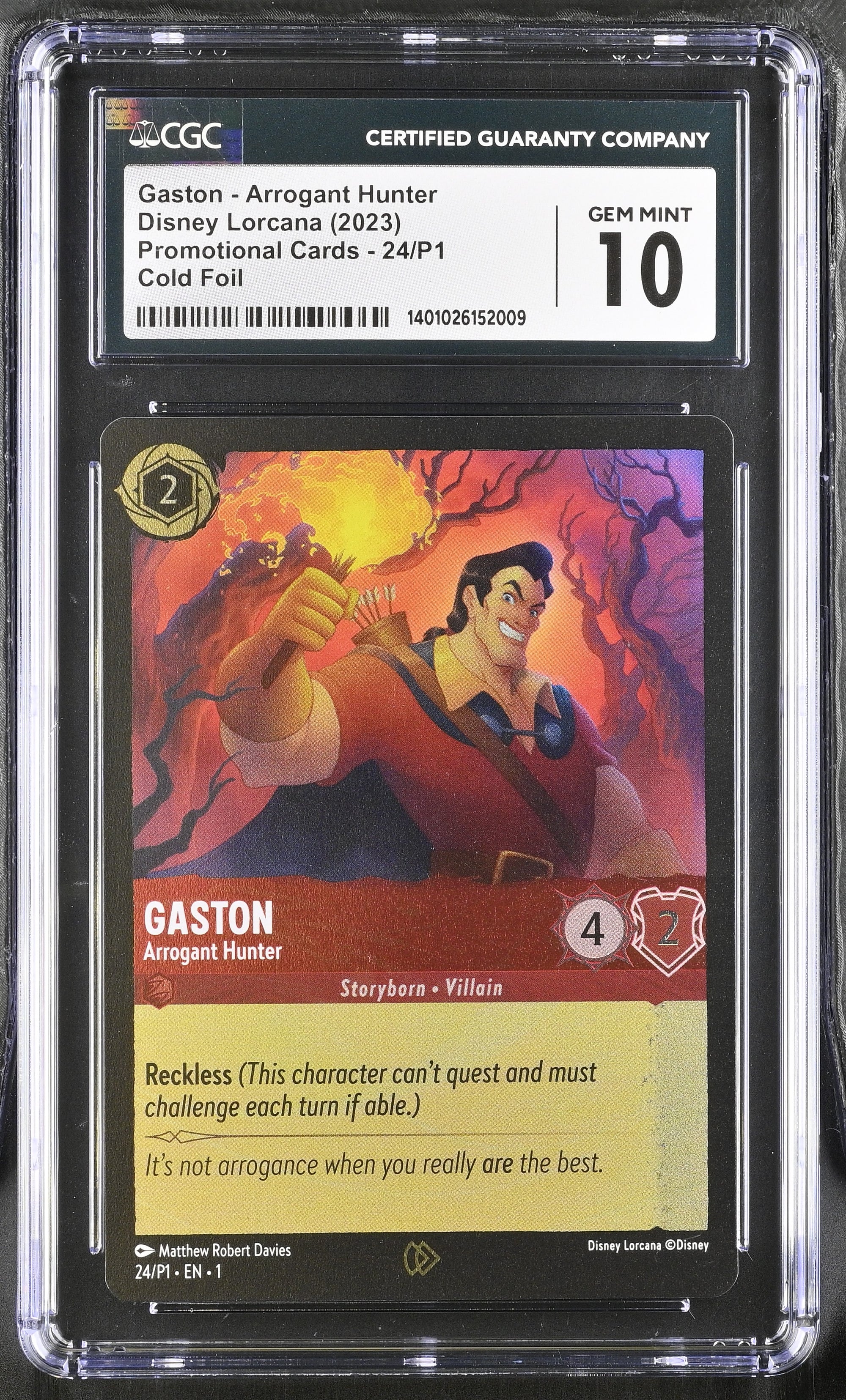 Gaston Cold Foil Cold Foil Promotional Cards 24/P1 NM CGC 10