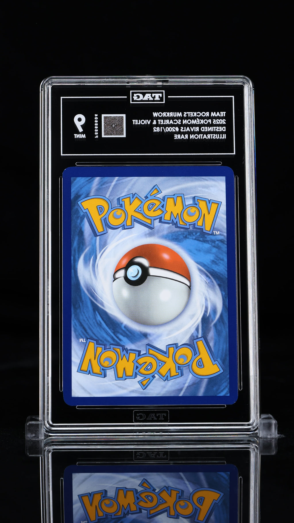 Team Rocket's Murkrow Illustration Rare 2025 Pokémon Scarlet & Violet TAG 9 MINT