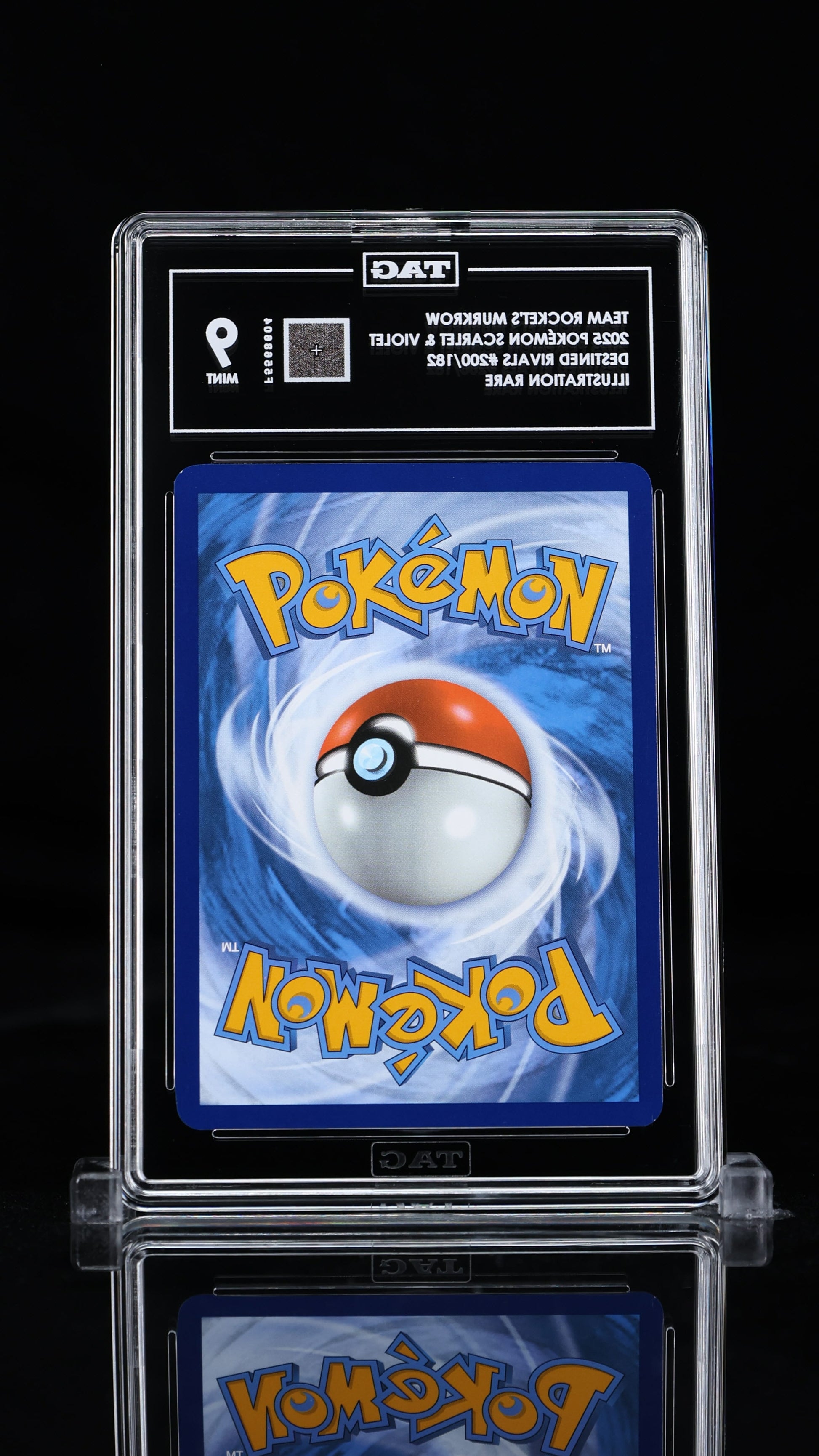 Team Rocket's Murkrow Illustration Rare 2025 Pokémon Scarlet & Violet TAG 9 MINT