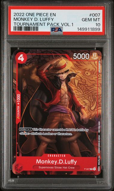 Monkey D. Luffy #007 2022 Tournament Pack Vol. 1 PSA 10