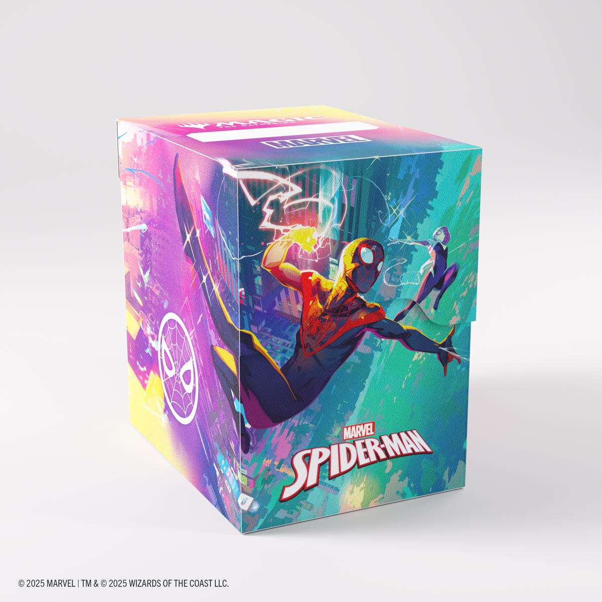 Gamegenic Magic: The Gathering Marvel's Spider-Man SOFT CRATE - 80+ Spider-Man/Spider-Gwen Design, 2-in-1 Deck Box with Integrated Token Box, Holds 80 Double-Sleeved or 100 Single-Sleeved Cards