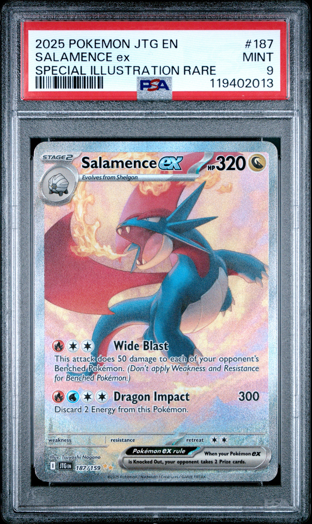 Salamence Ex Special Illustration Rare Pokemon Jtg En-Journey Together 187 NM PS