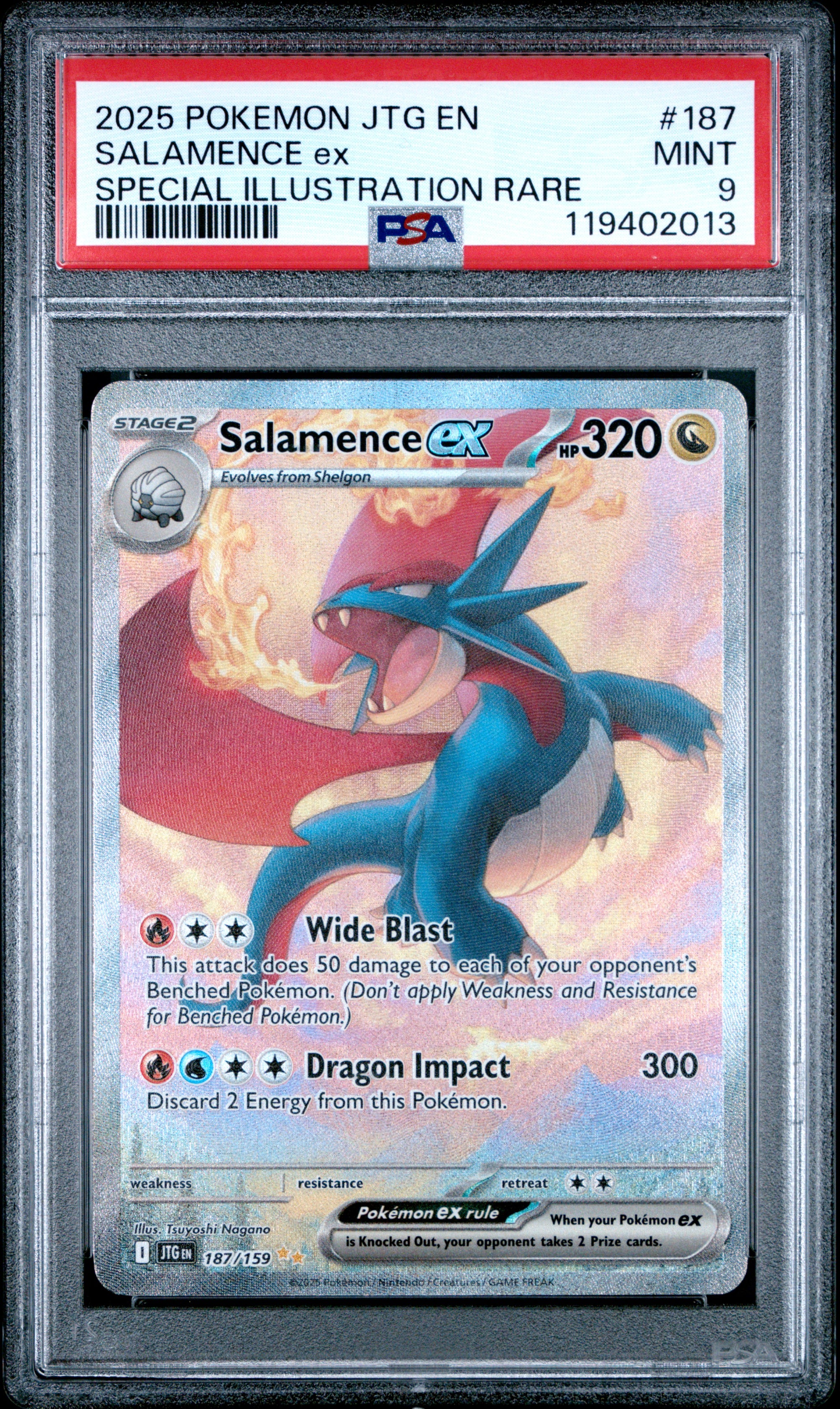 Salamence Ex Special Illustration Rare Pokemon Jtg En-Journey Together 187 NM PS