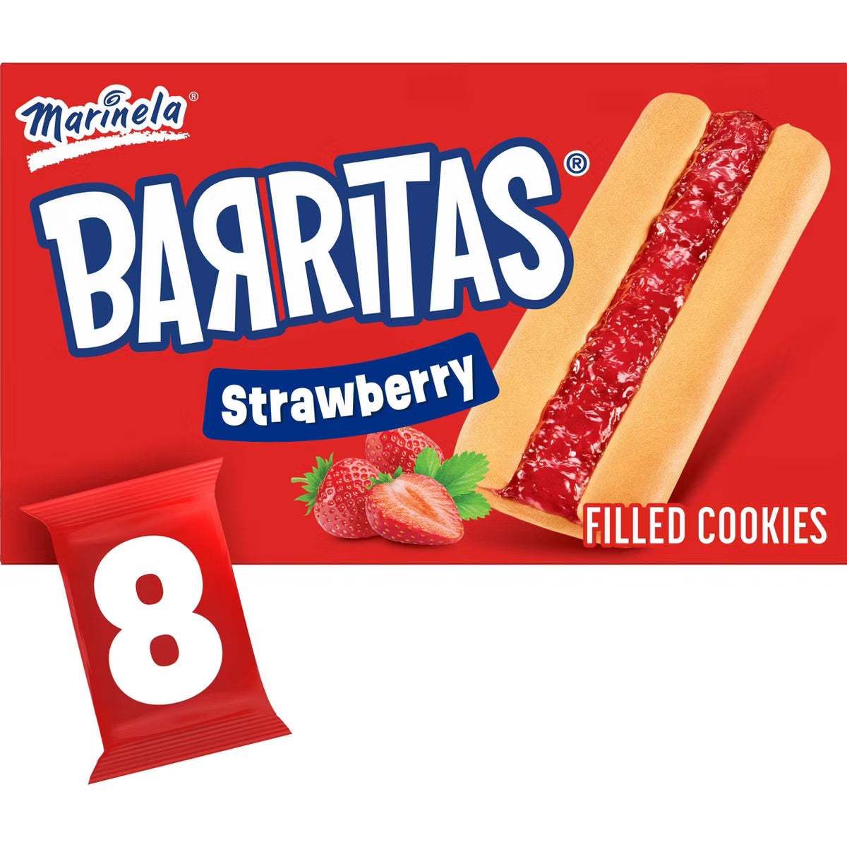 Marinela Barritas Strawberry Cookies