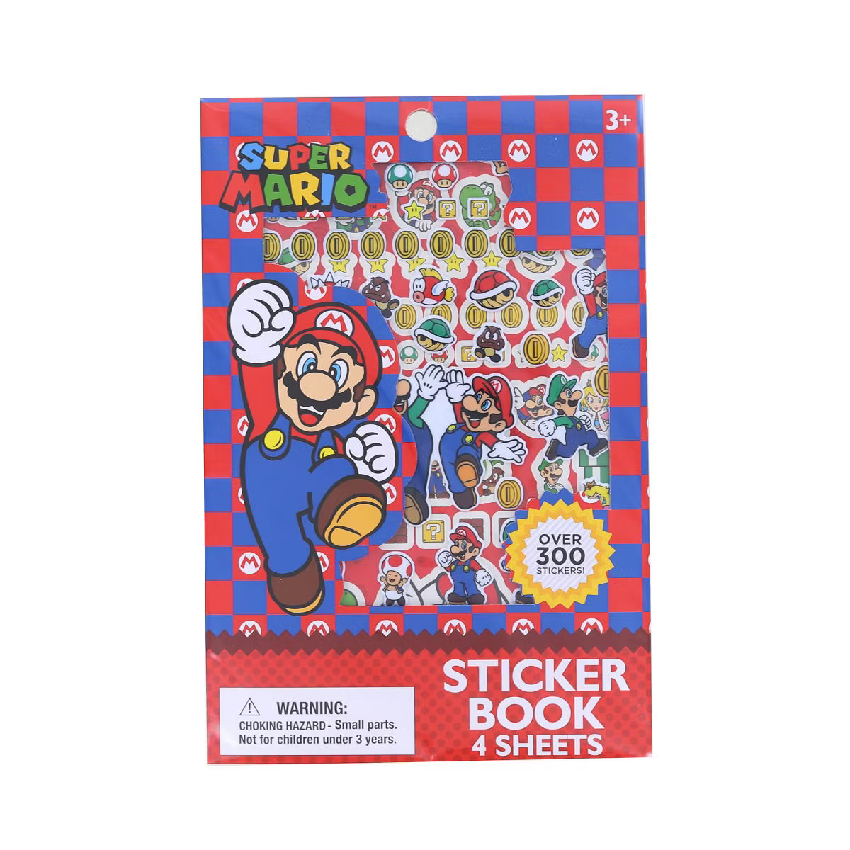 Innovative Designs Super Mario Sticker Book | 4 Sheets | Over 300 Stickers