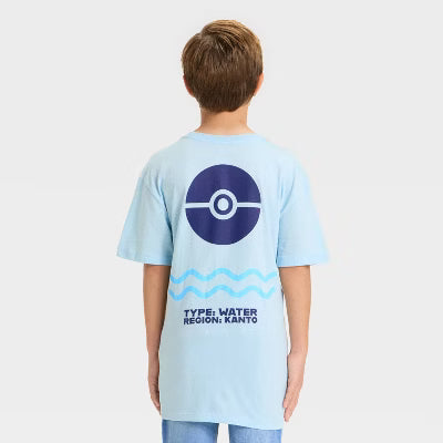 Boys' Pokémon Squirtle's Evolutions Short Sleeve Graphic T-Shirt - Light Blue
