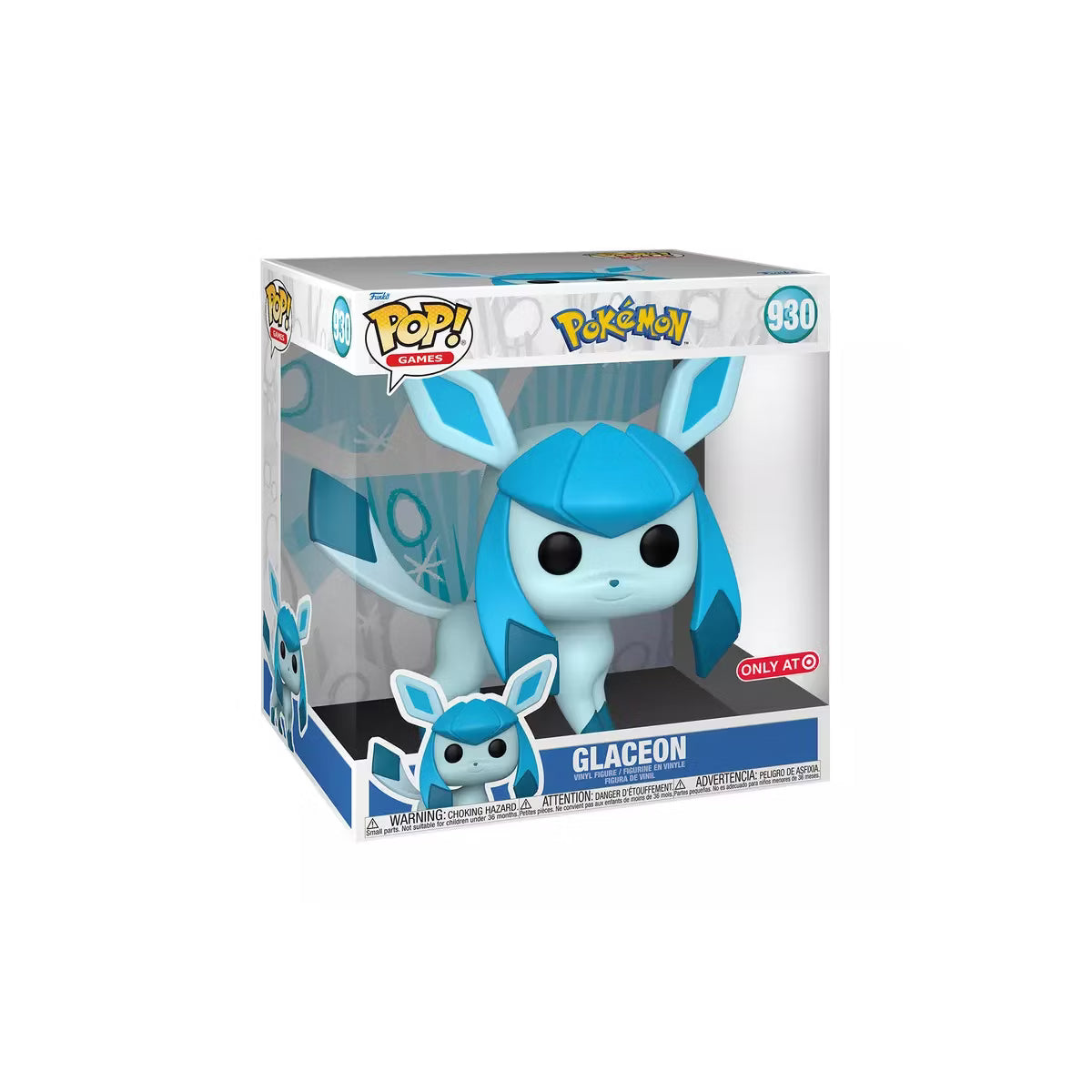 Funko Pop! Games: Pokémon - Glaceon 10 Inch Exclusive Vinyl Figure #930