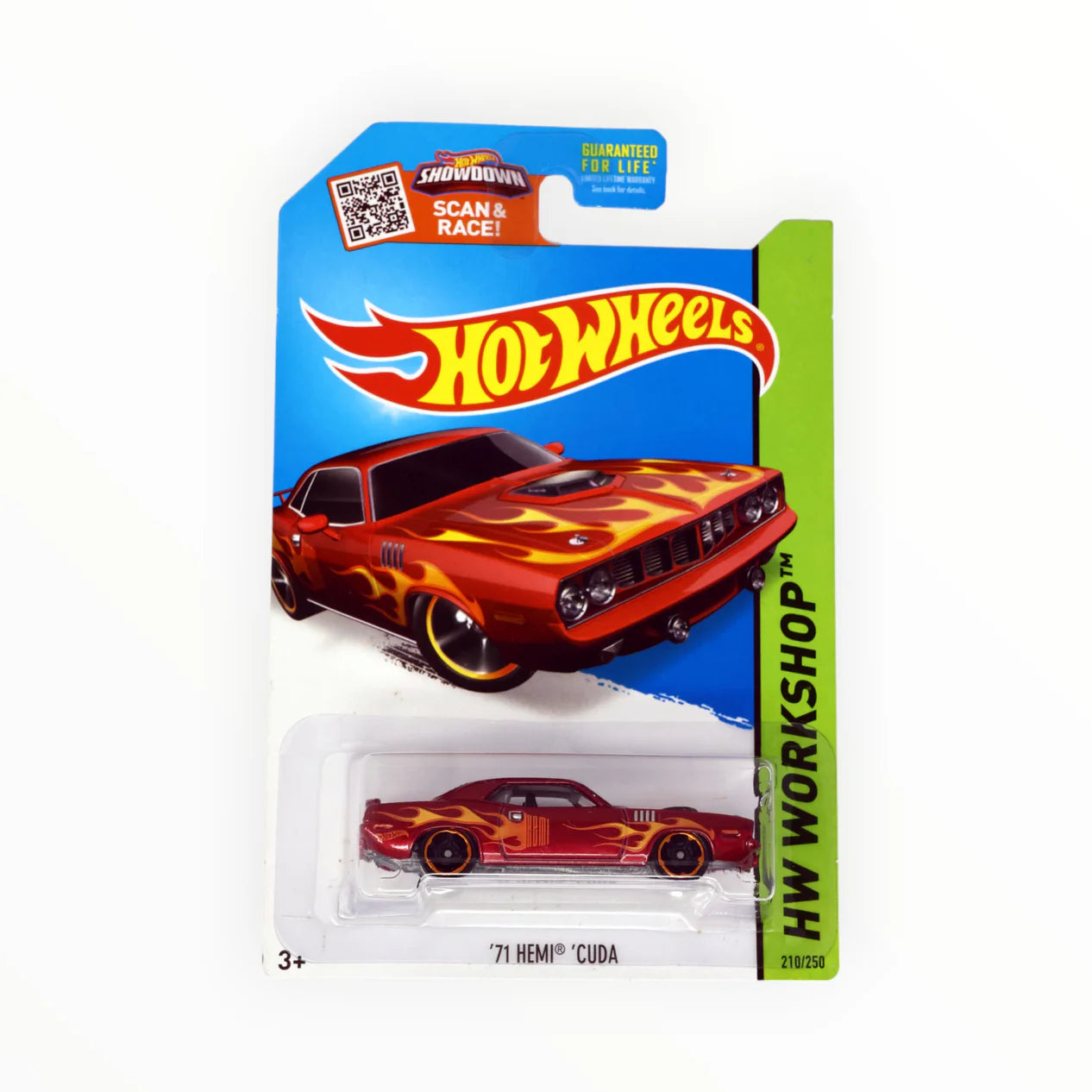 Hot Wheels '71 Hemi Cuda 210/250 - Red with flames