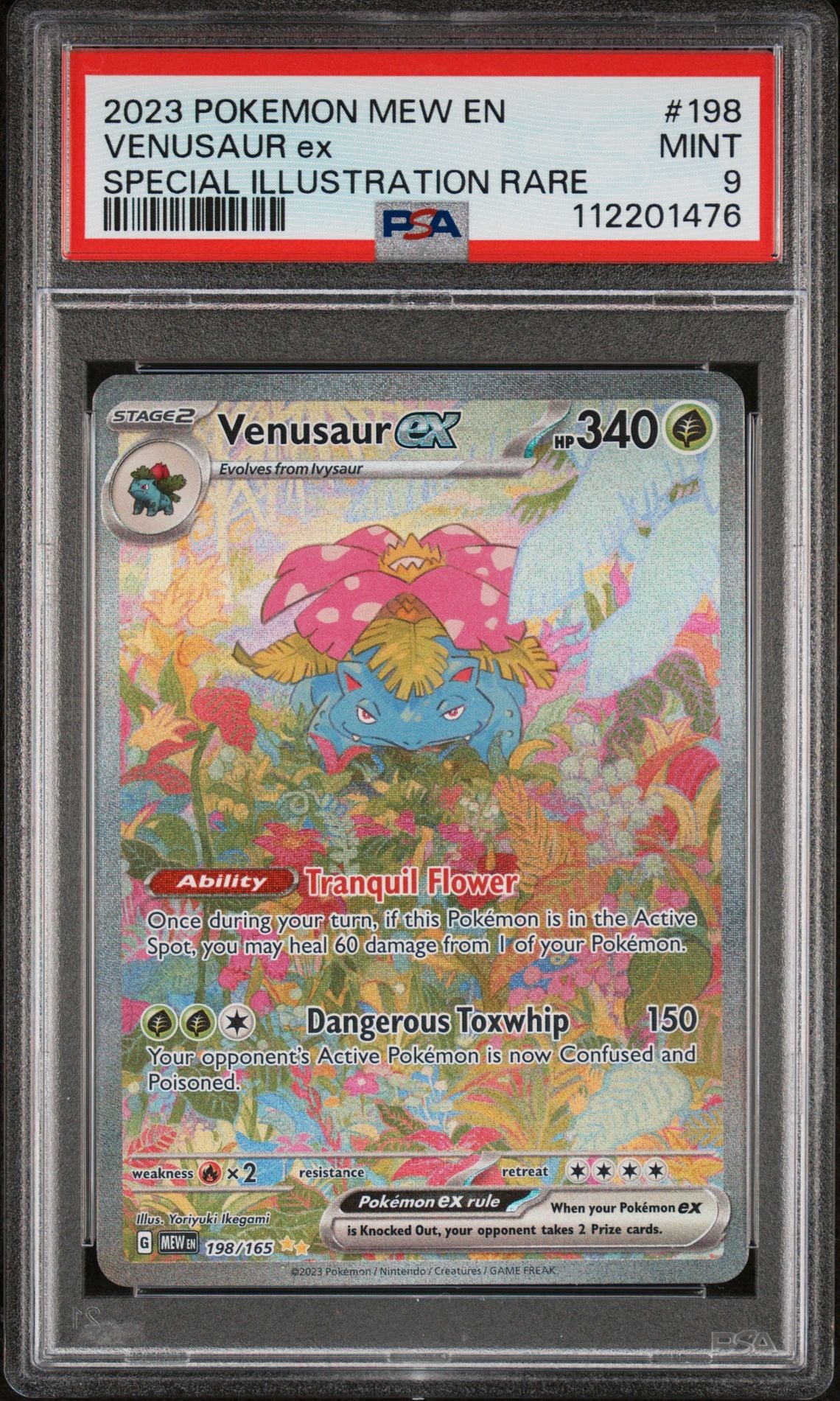 VENUSAUR ex SPECIAL ILLUSTRATION RARE 2023 POKEMON MEW EN-151 PSA MINT 9