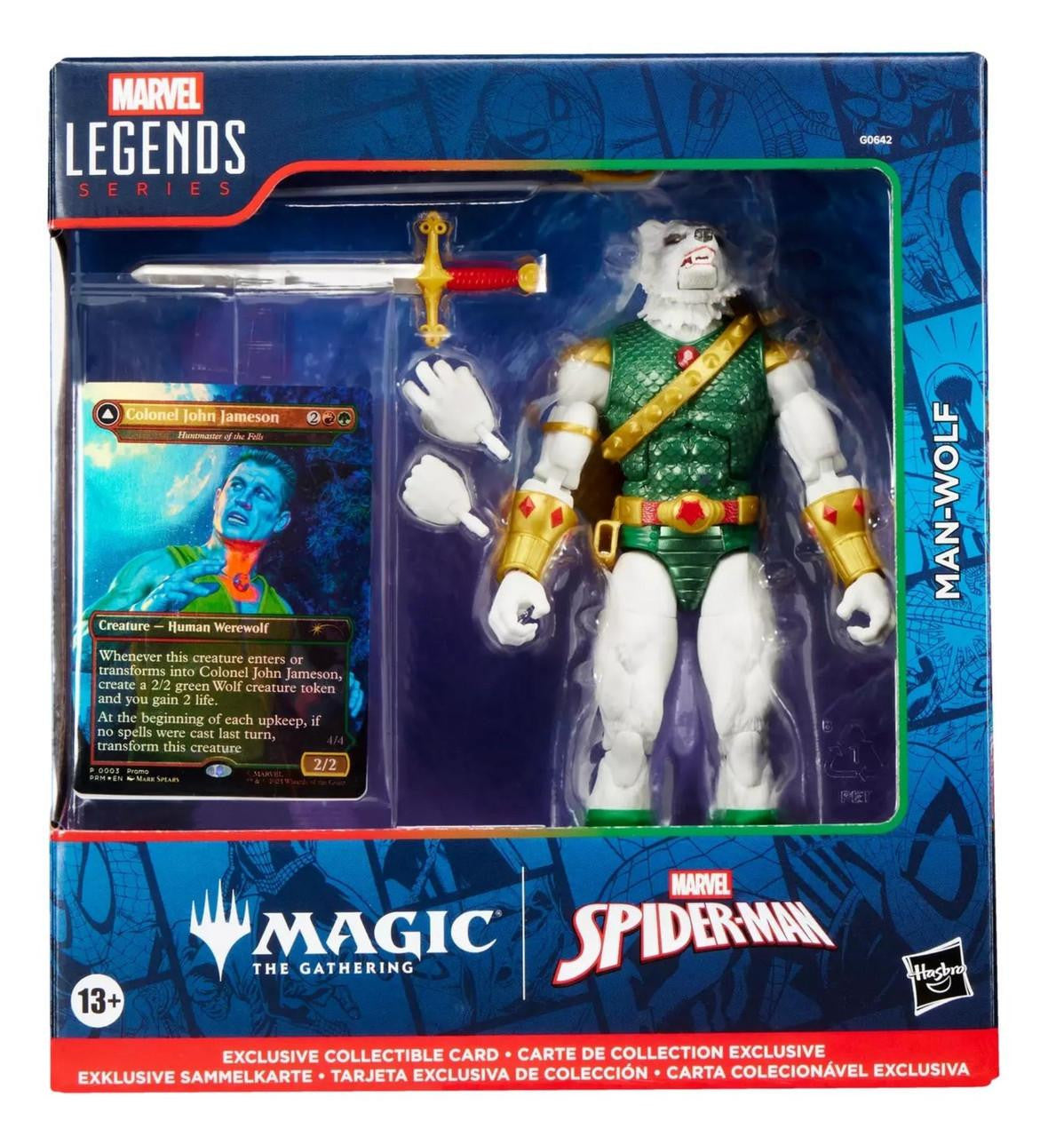 Hasbro Marvel Legends Magic the Gathering Man-Wolf 6" Figure with Card