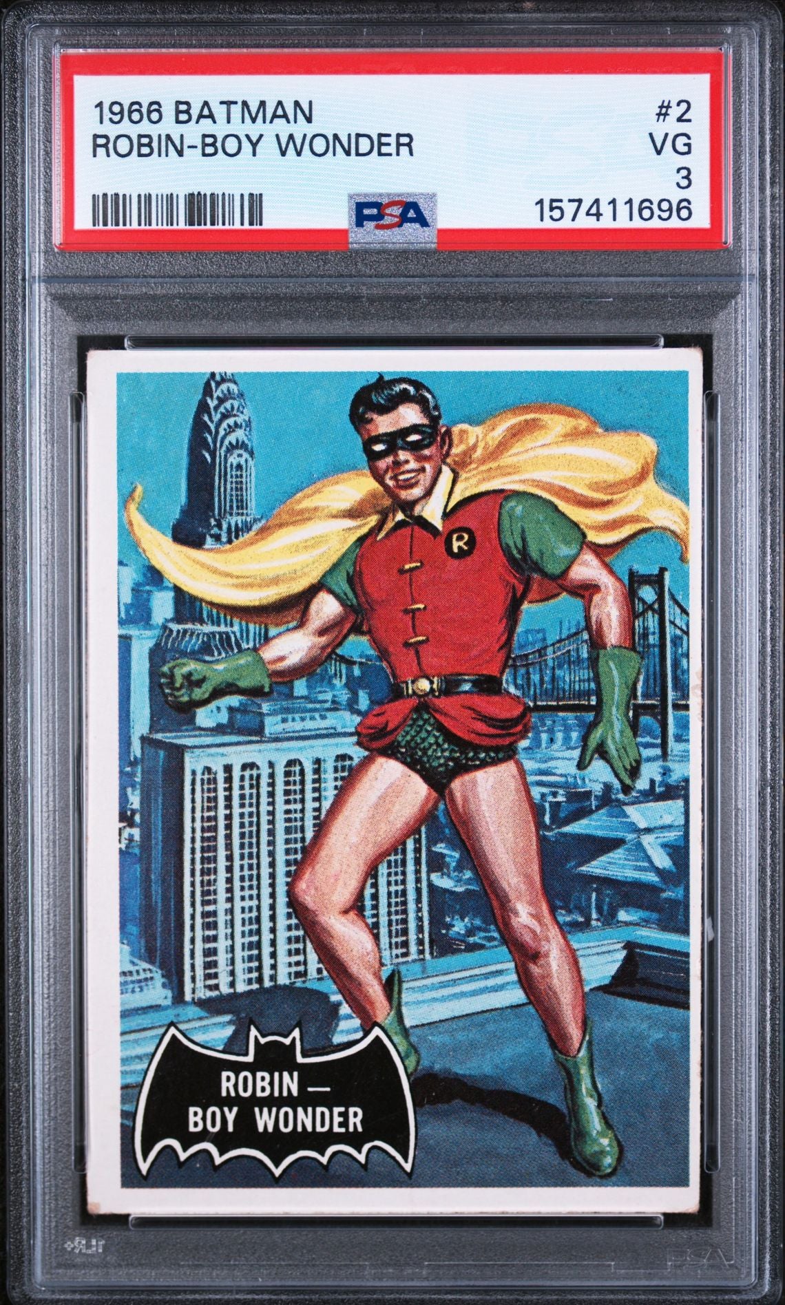 ROBIN-BOY WONDER 1966 TOPPS BATMAN PSA VG 3