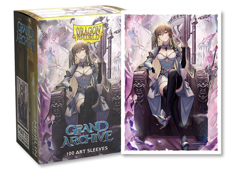 Dragon Shield Grand Archive Matte Art - Merlin, Kingslayer (100-Pack) - Dragon Shield Card Sleeves