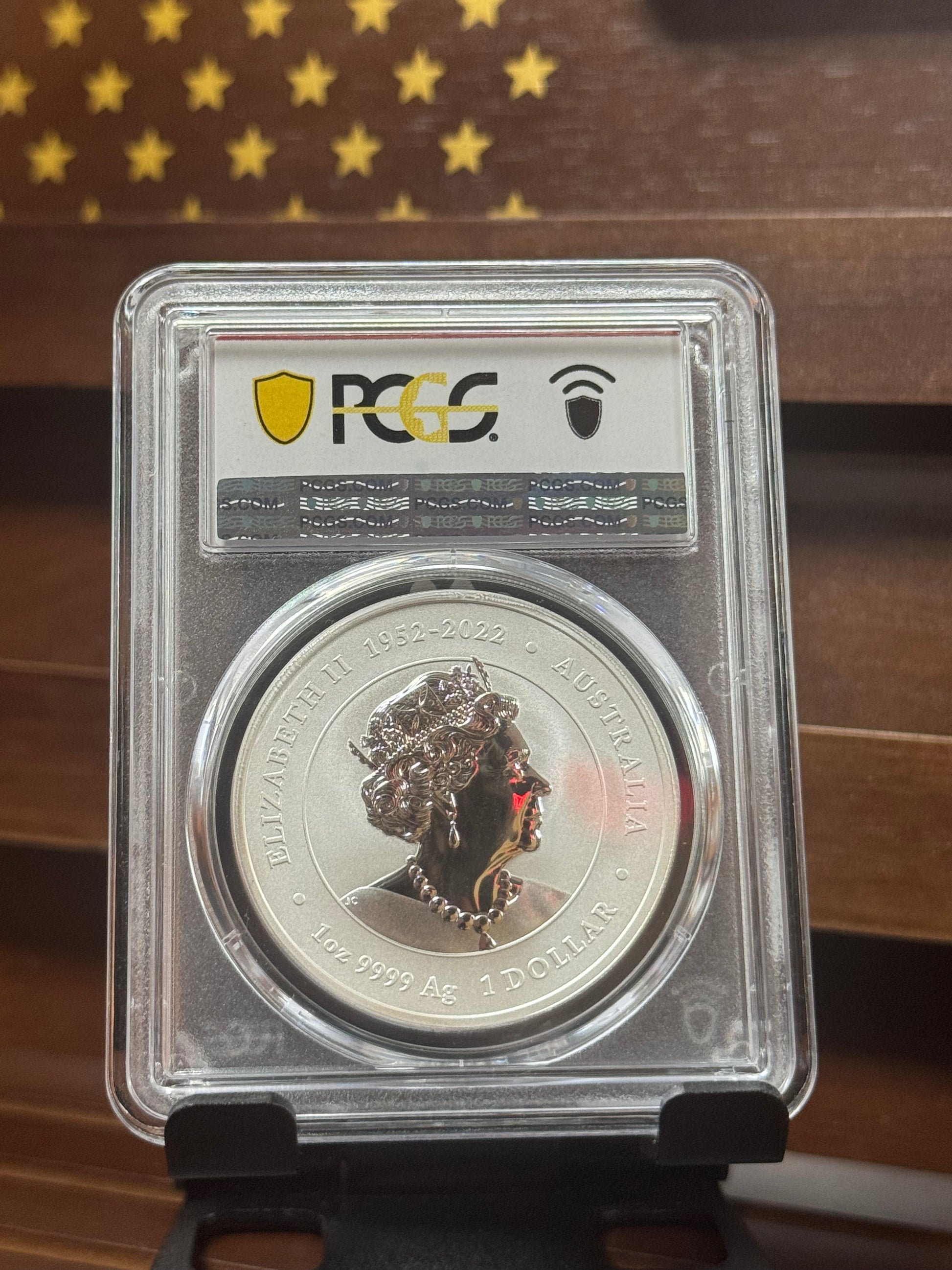 2024-P Australia Year of the Dragon Colorized Silver Coin (Orange Left) – PCGS MS70