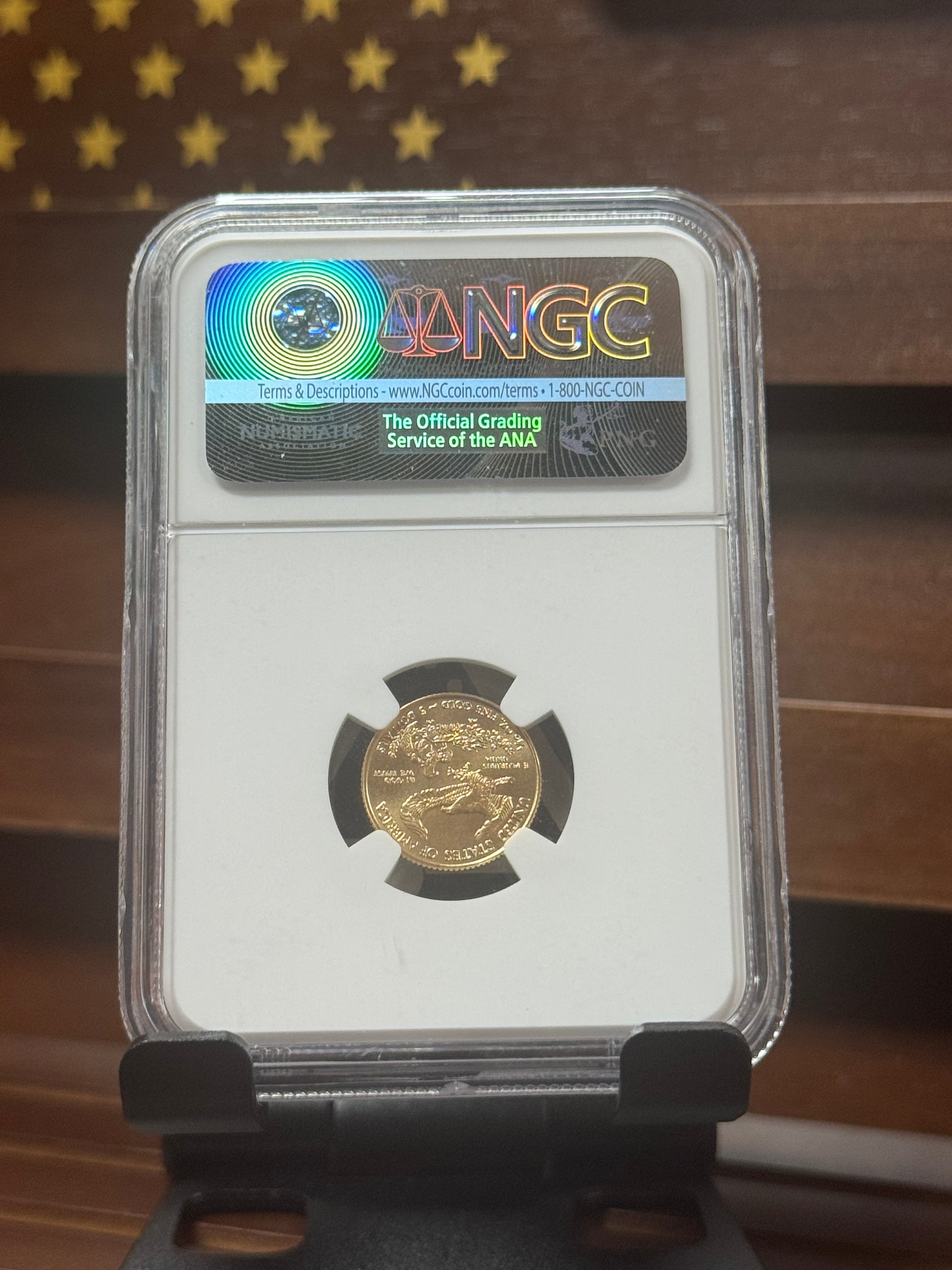 2016 Gold Eagle $5 – 30th Anniversary Label (NGC MS70)