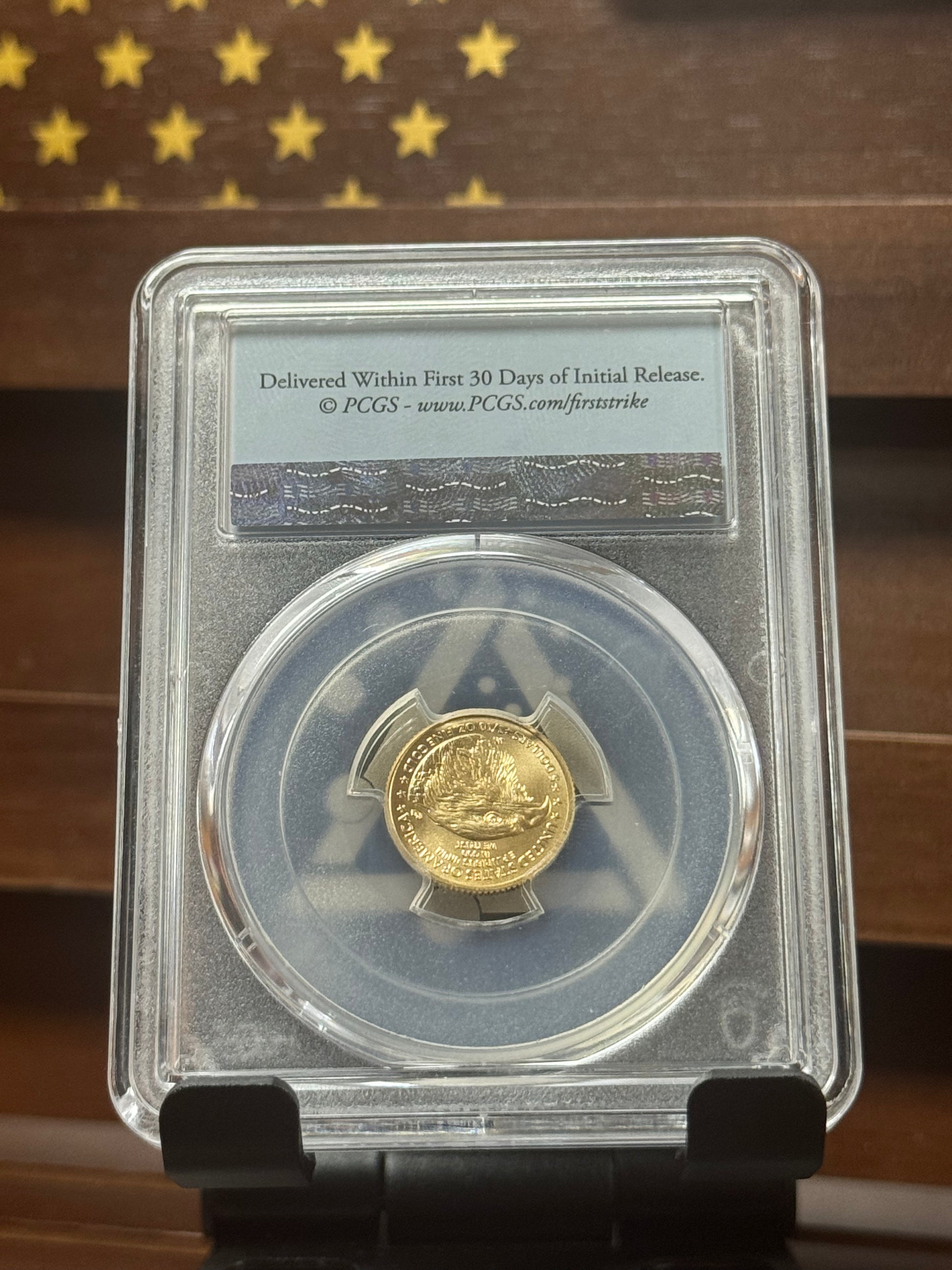 2024 Gold Eagle – $5 1/10 oz – PCGS MS69 First Strike (American Flag Label)