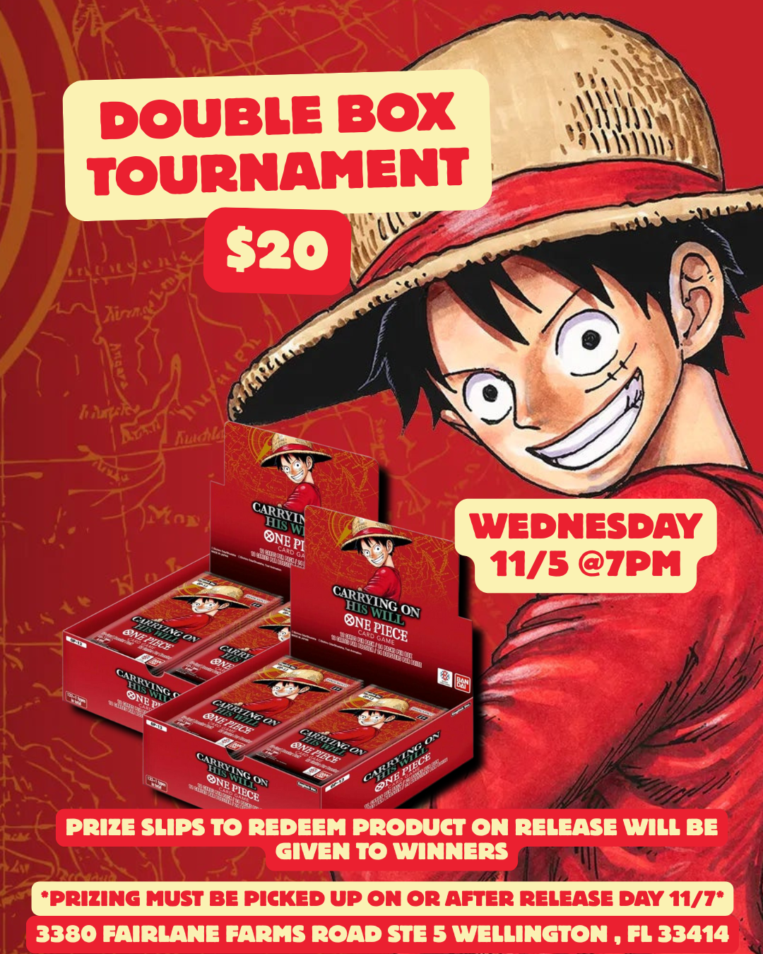 🏴‍☠️ One Piece OP-13 Double Box Tournament – “Carrying on His Will”