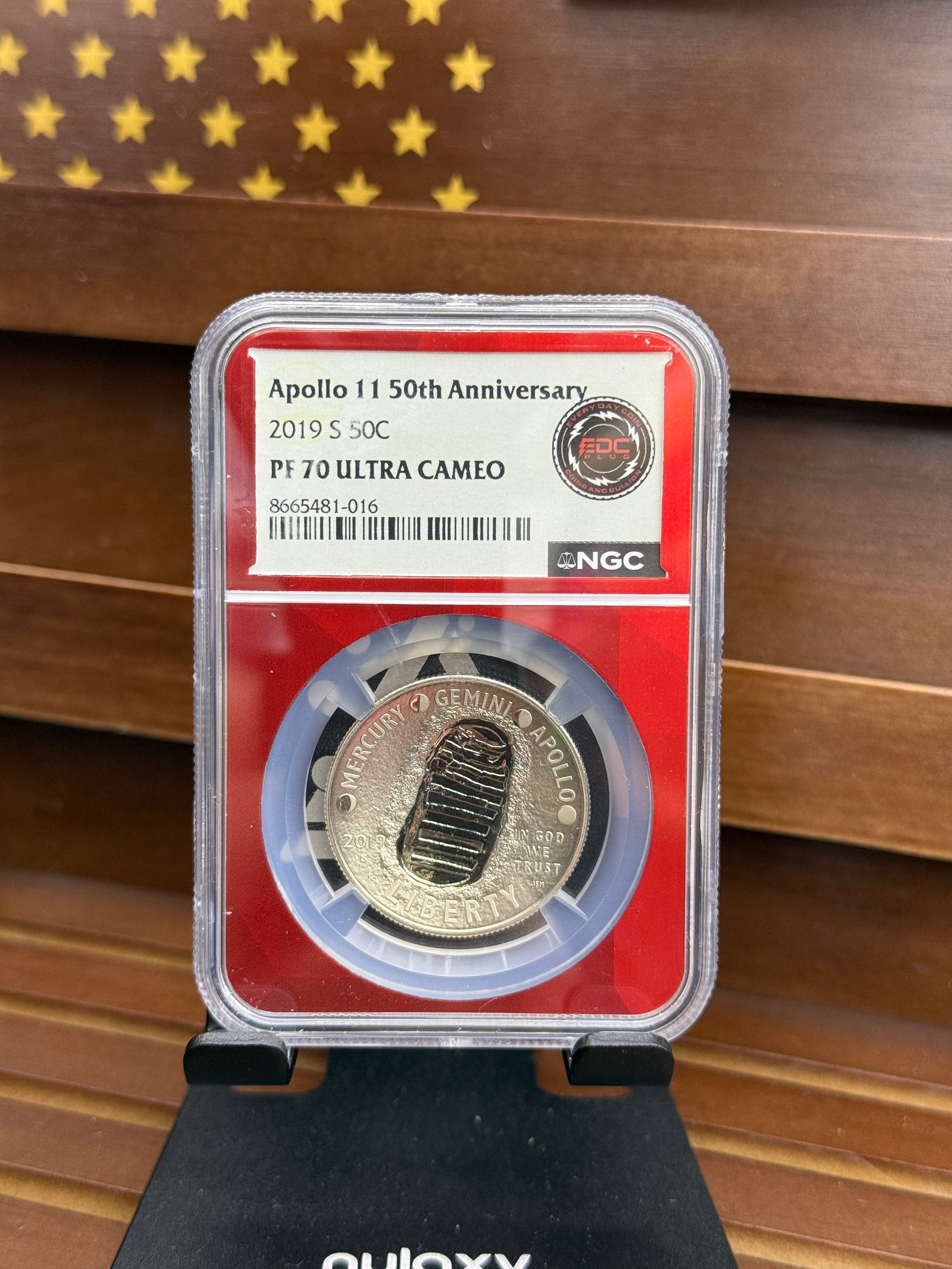 2019-S Apollo 11 50th Anniversary Half Dollar – PF70 Ultra Cameo – NGC