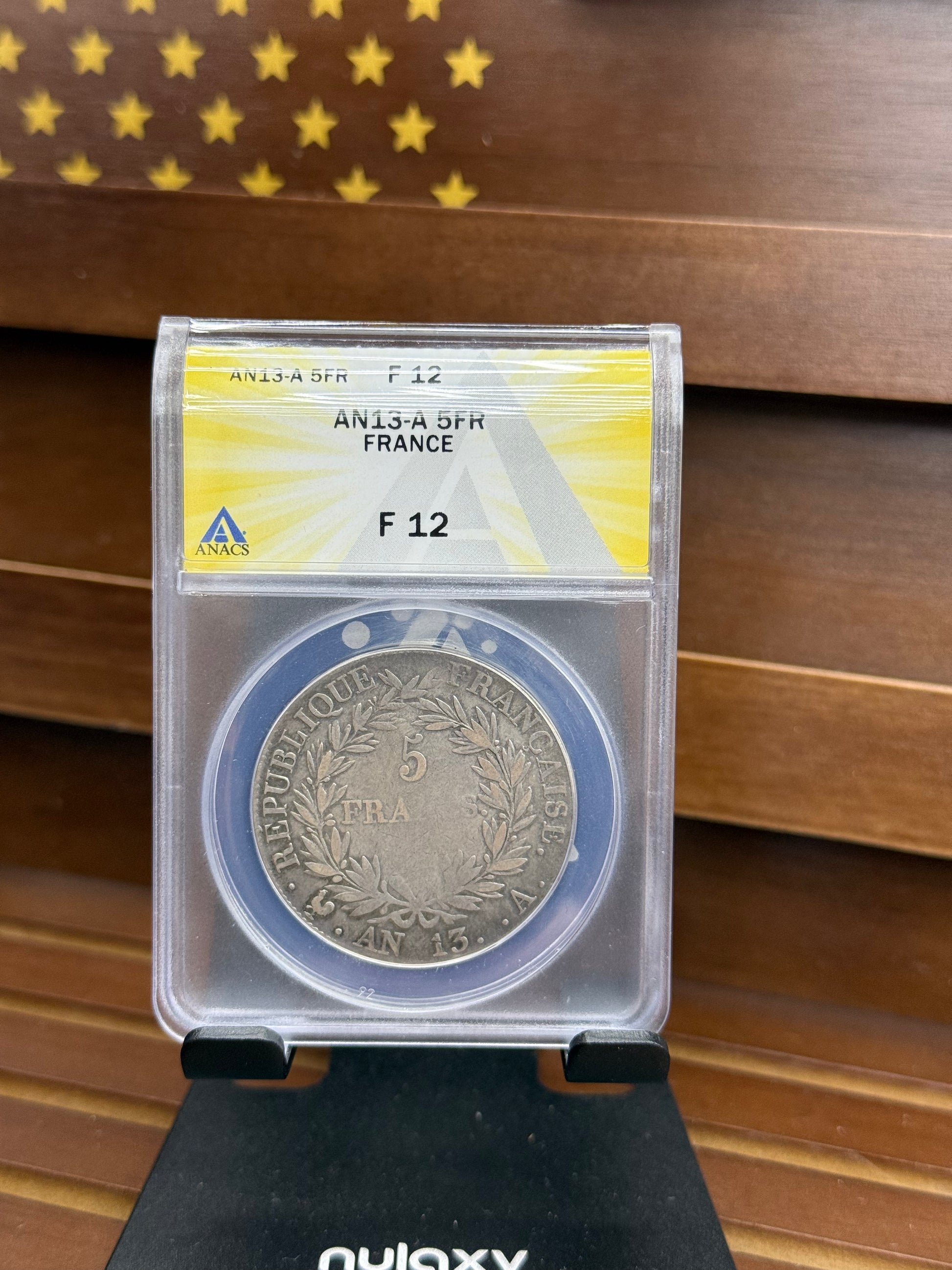 France AN13-A 5 Francs – Napoleon Bonaparte – F12 – ANACS