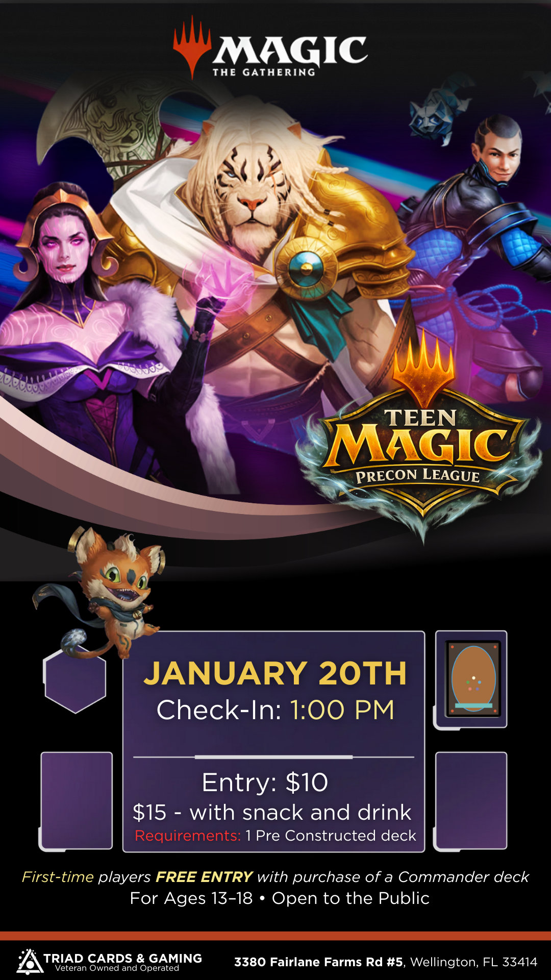 Teens Magic The Gathering Precon League