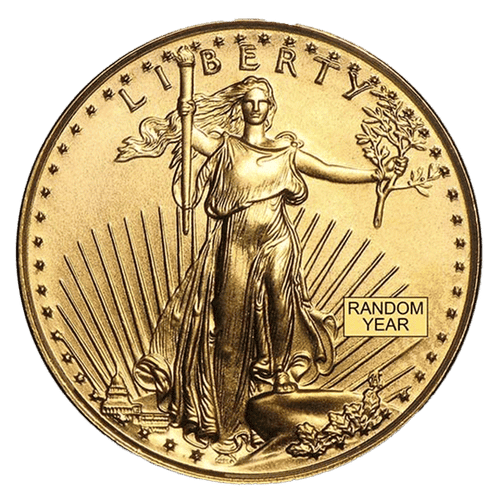 1/10 oz American Gold Eagle Coin - Random Year