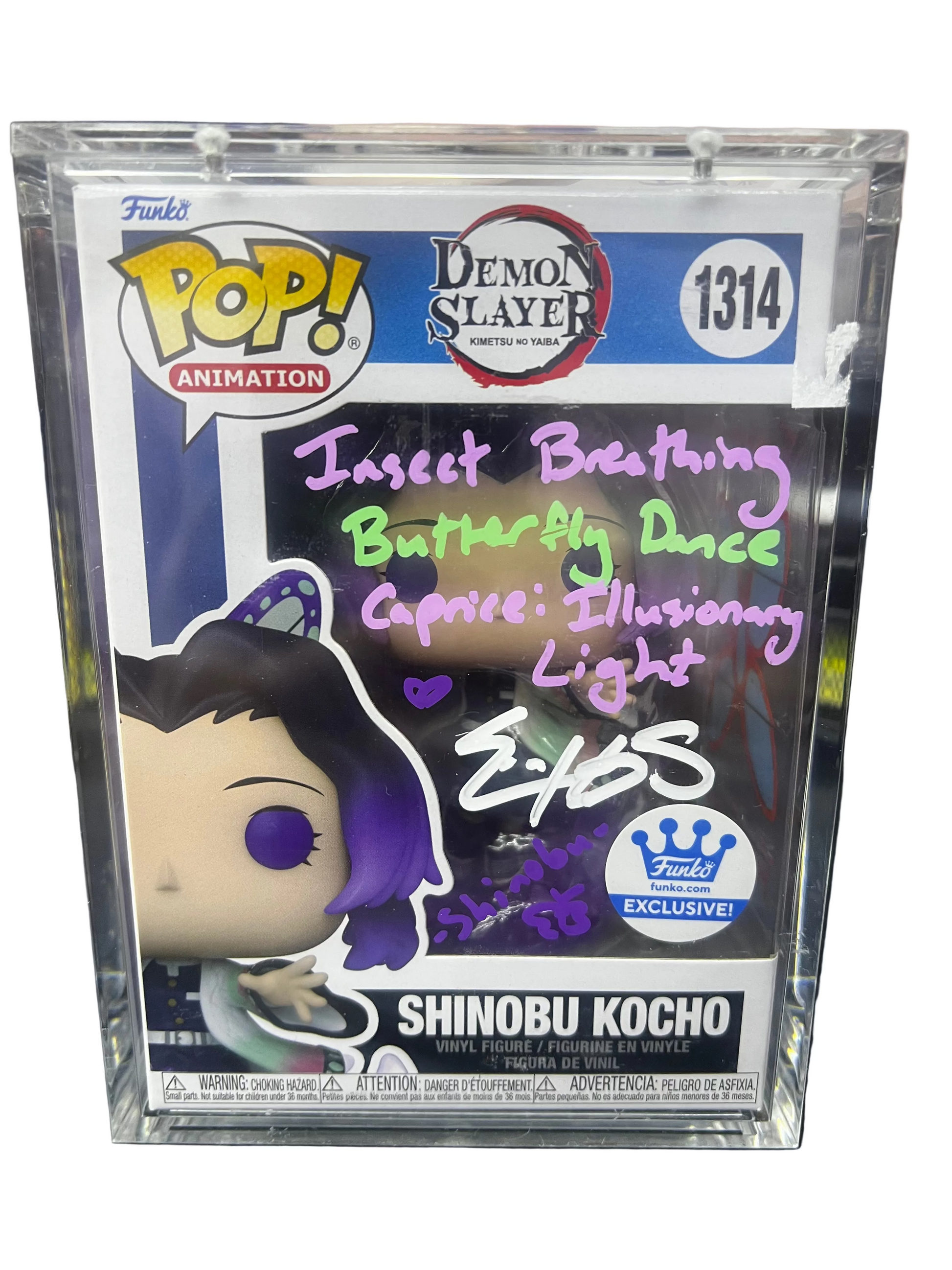 Funko Pop! - Demon Slayer Shinobu Kocho #1314 Exclusive (Signed)