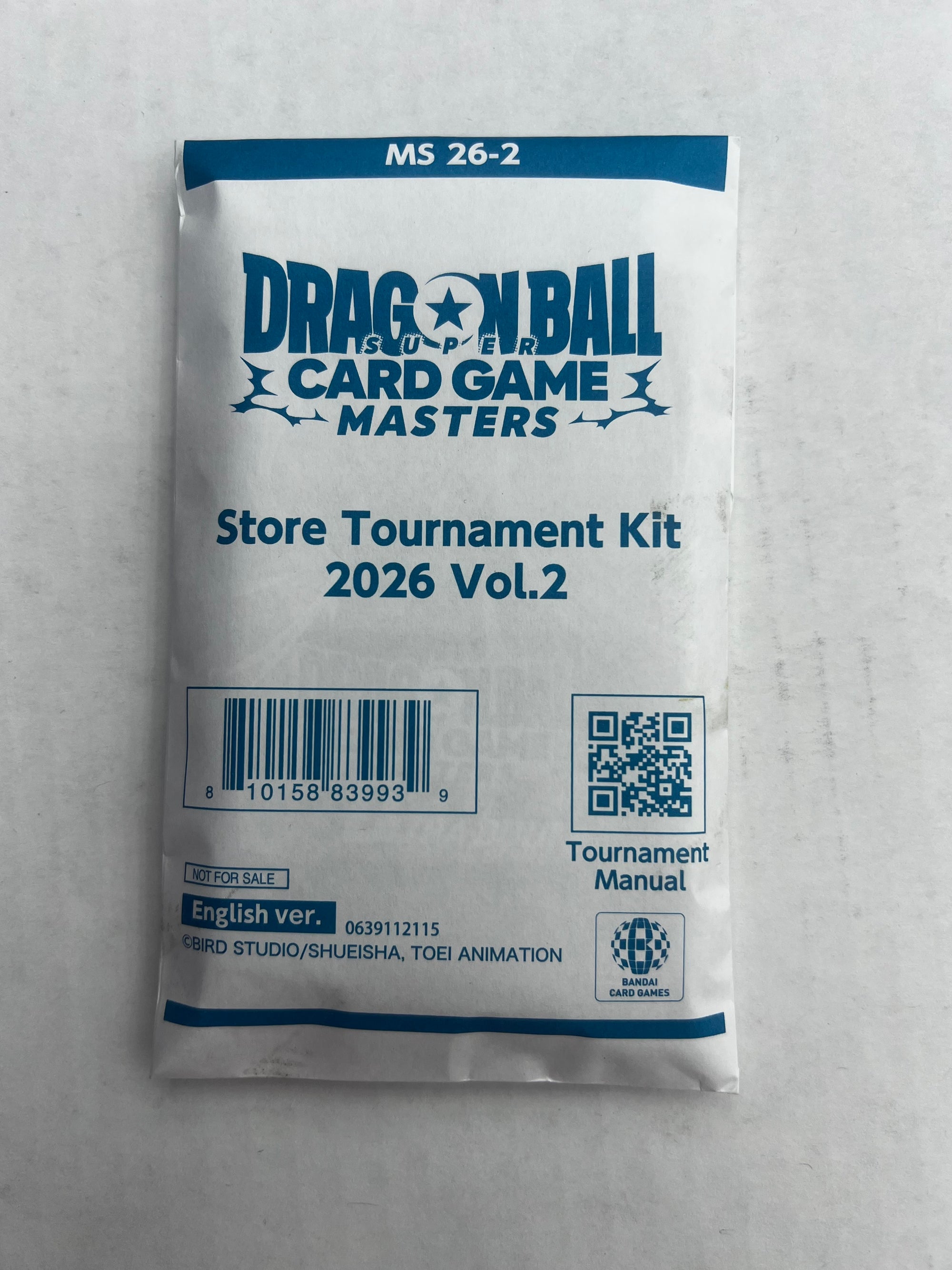 Dragonball Super CG Masters Store Tournament Participation Pack 2026 Vol. 2