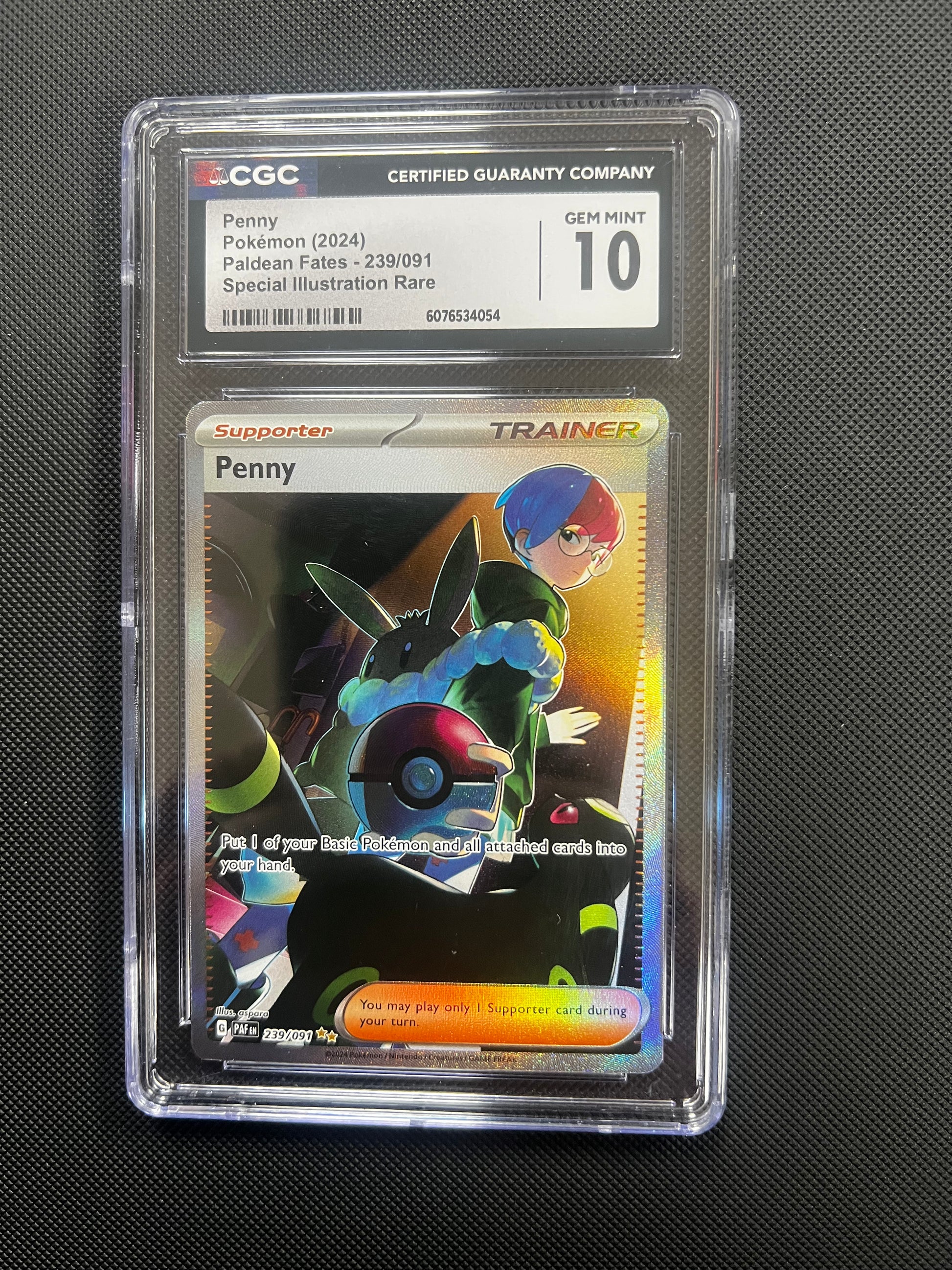 Penny Special Illustration Rare 2024 Paldean Fates PSA 10