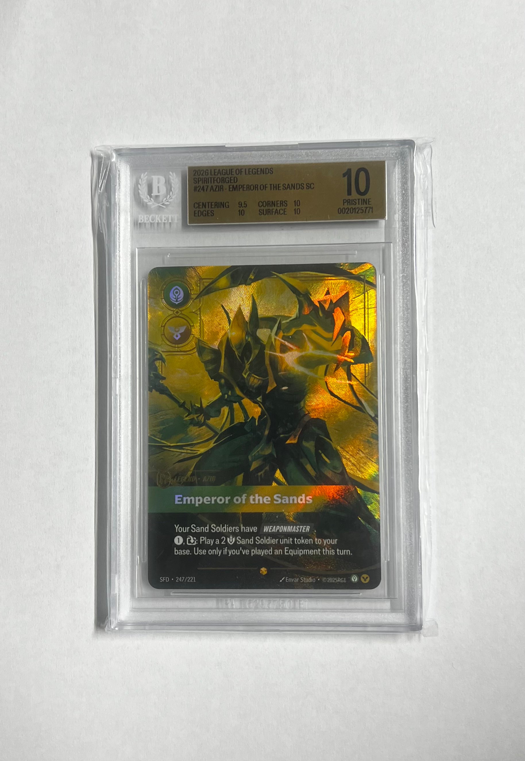2026 Riftbound: League of Legends TCG Spiritforged BGS 10.0