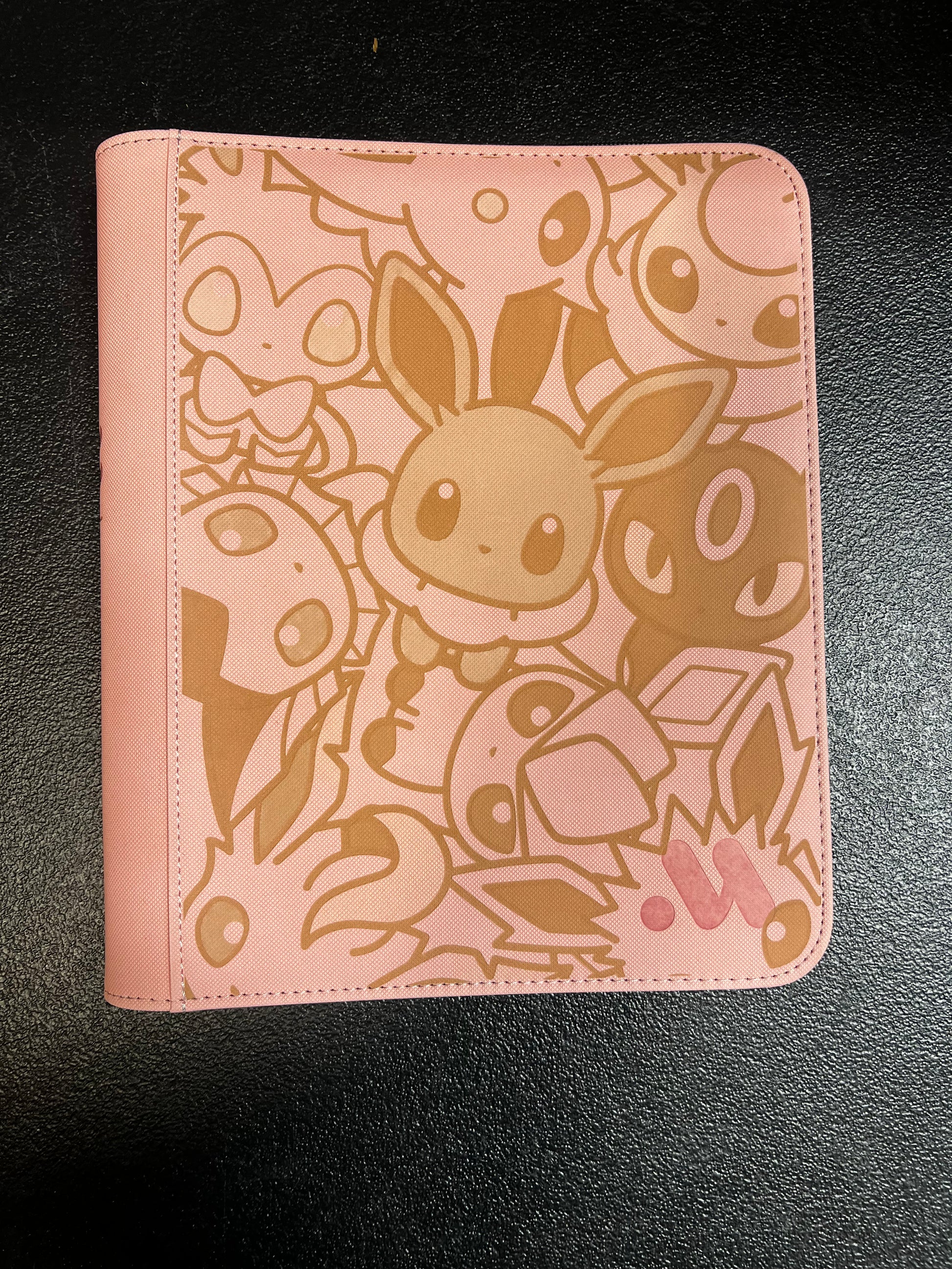 Pokemon Eevee Evolution Custom 4 Pocket Morabto Top Loader Binder (Holds 128 Cards)