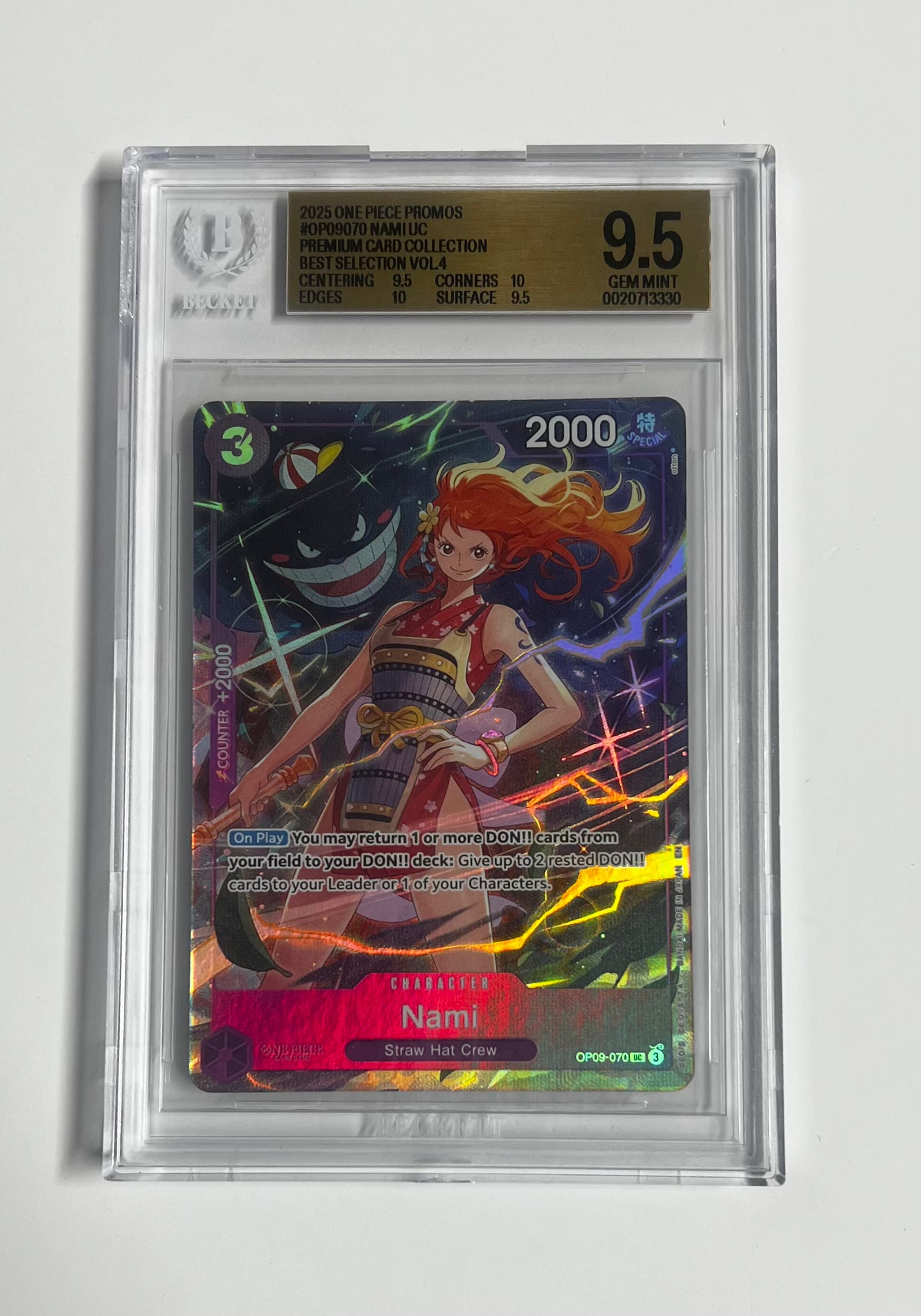 Nami UC 2025 One Piece Card Game Promo BGS 9.5