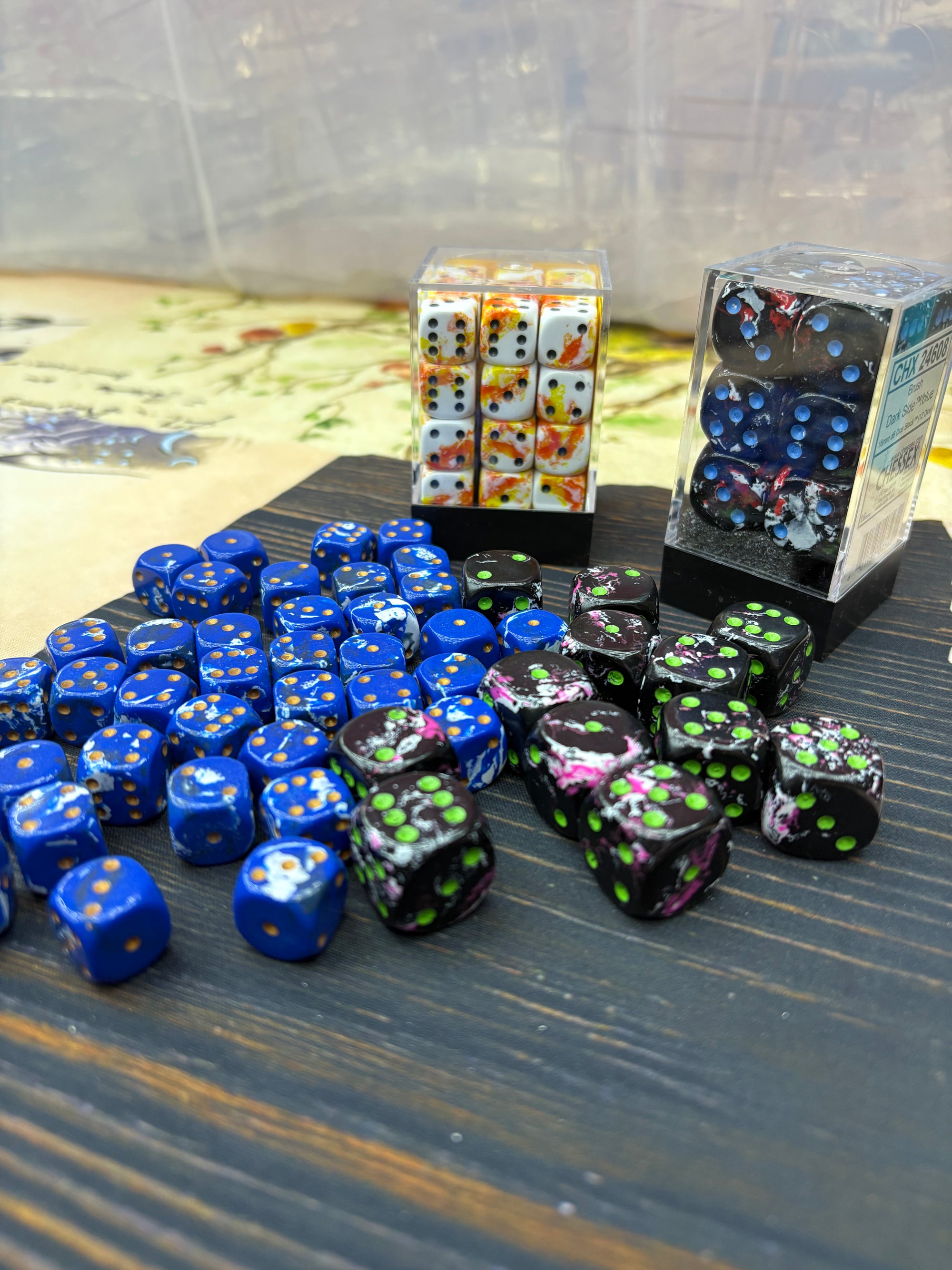 Brush Dice - Chessex - 12MM and 16MM
