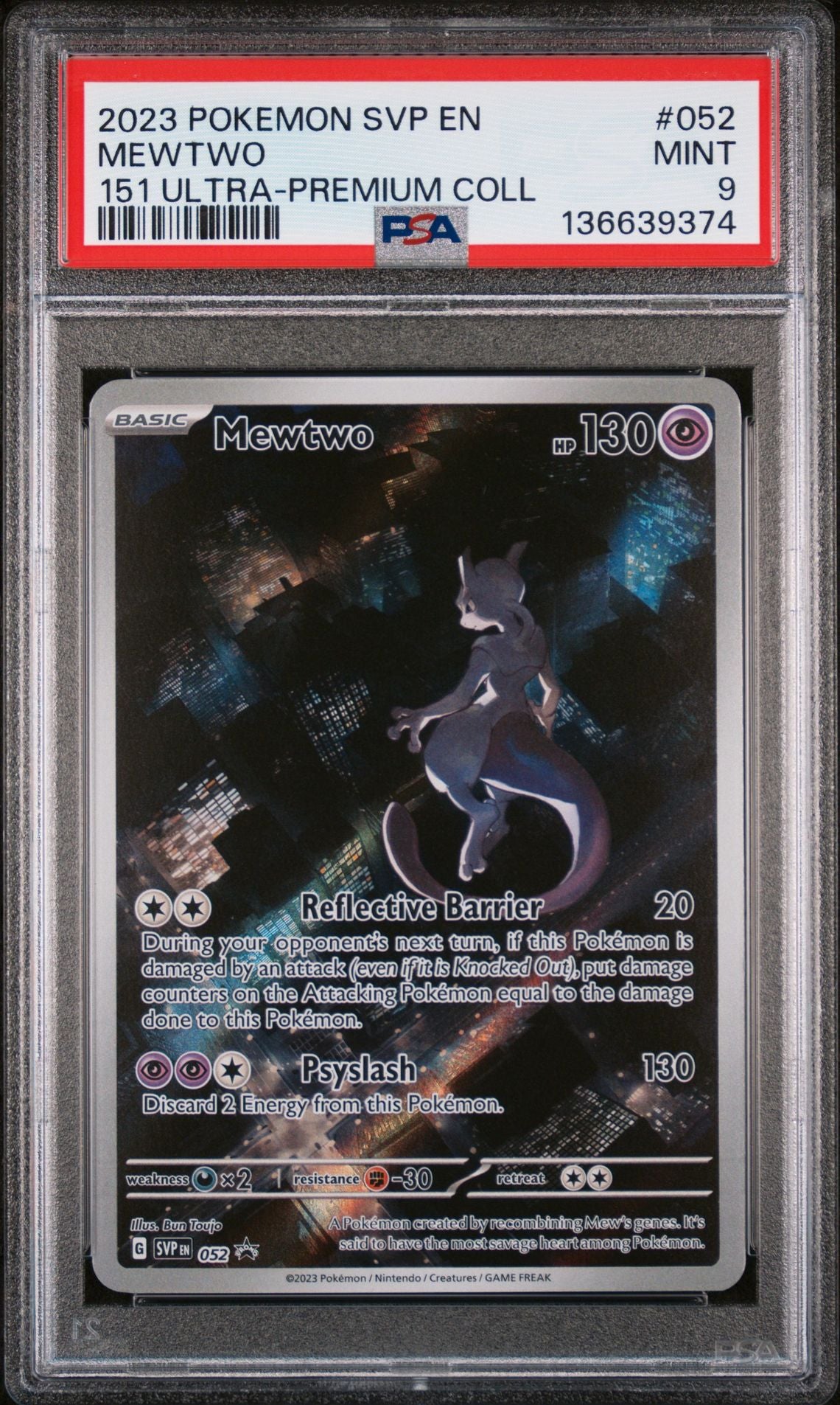 MEWTWO 151 ULTRA-PREMIUM COLL 2023 POKEMON SVP EN-SV BLACK STAR PROMO PSA MINT 9