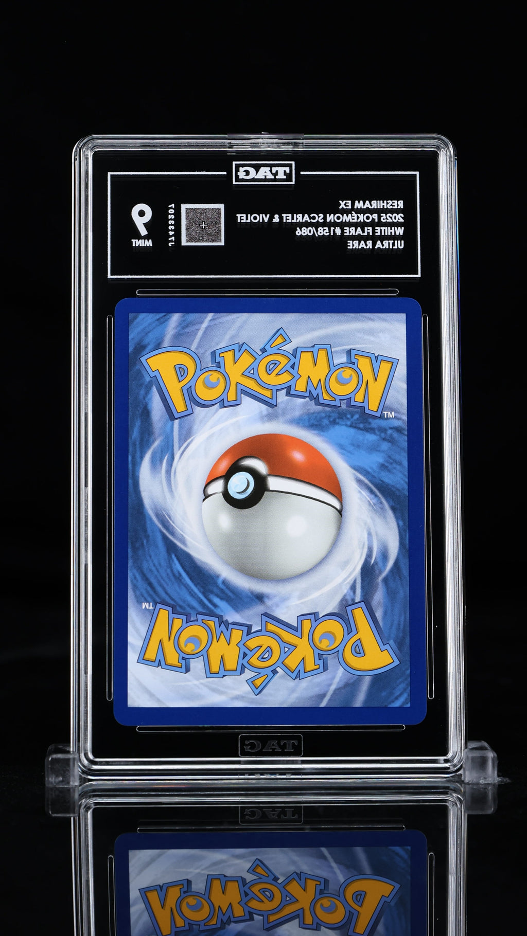 Reshiram ex Ultra Rare 2025 Pokémon Scarlet & Violet TAG 9 MINT