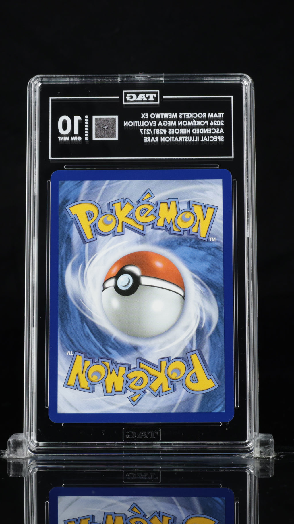 Team Rocket's Mewtwo ex Special Illustration Rare 2026 Pokémon Mega Evolution TAG 10 GEM MINT