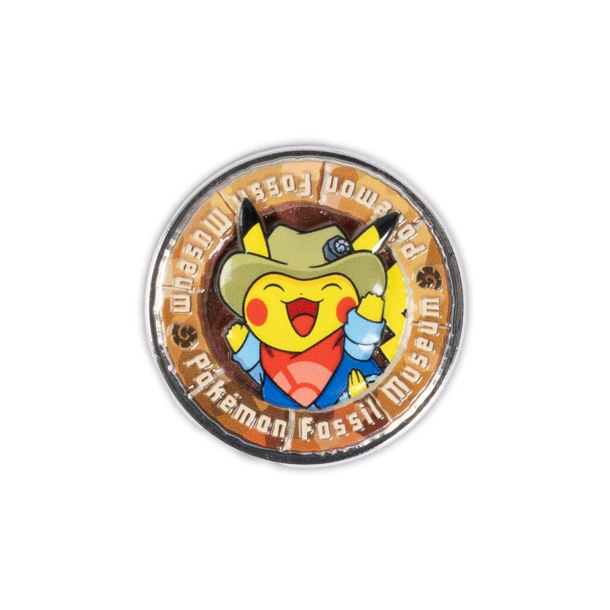 Pokemon Center Pokemon Fossil Museum: Excavator Pikachu Logo Pin