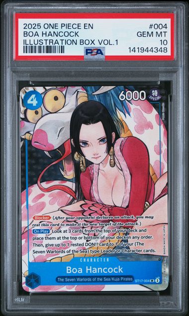 Boa Hancock $004 2025 Illustration Box Set Vol. 1 PSA 10