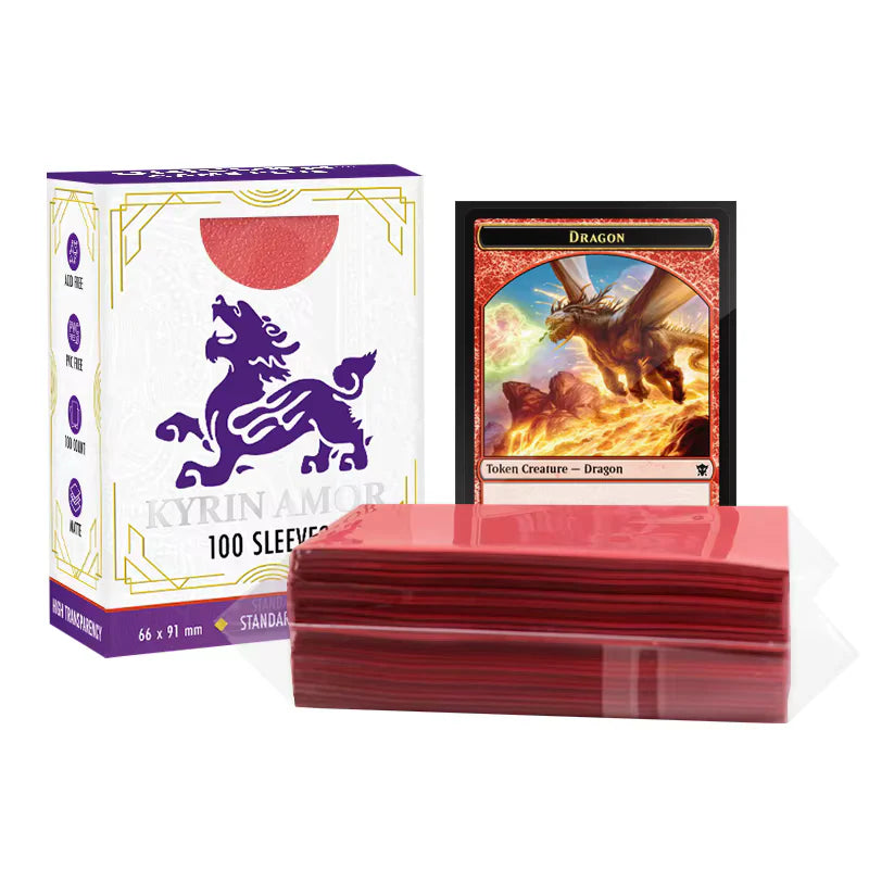 Kyrin Amor 100 Sleeves - Rough - Matte