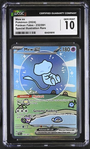 Mew EX SIR Special Illustration Rare 2024 Paldean Fates CGC 10