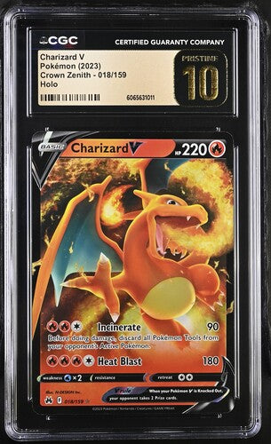 Charizard V #018 Holo 2023 Crown Zenith CGC Pristine 10