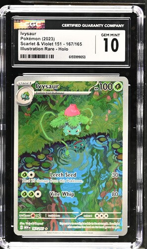 Ivysaur #167 Illustration Rare - Holo 2023 Scarlet & Violet 151 CGC 10