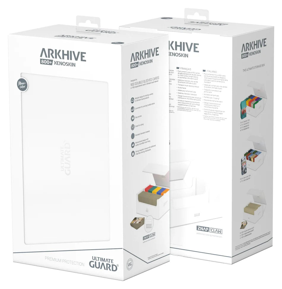 Ultimate Guard Arkhive 800+ Xenoskin White Deck Case