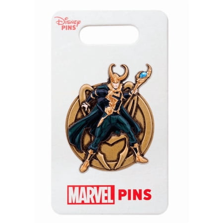 Disney Parks Marvel Loki Scepter Avengers Pin New With Card