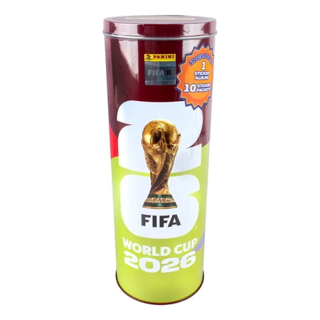 Panini 26 FIFA World Cup Soccer Tin Trading Card Starter Kit